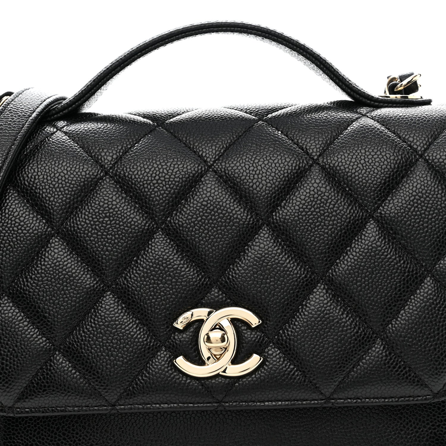 Caviar Quilted Medium Business Affinity Flap Black