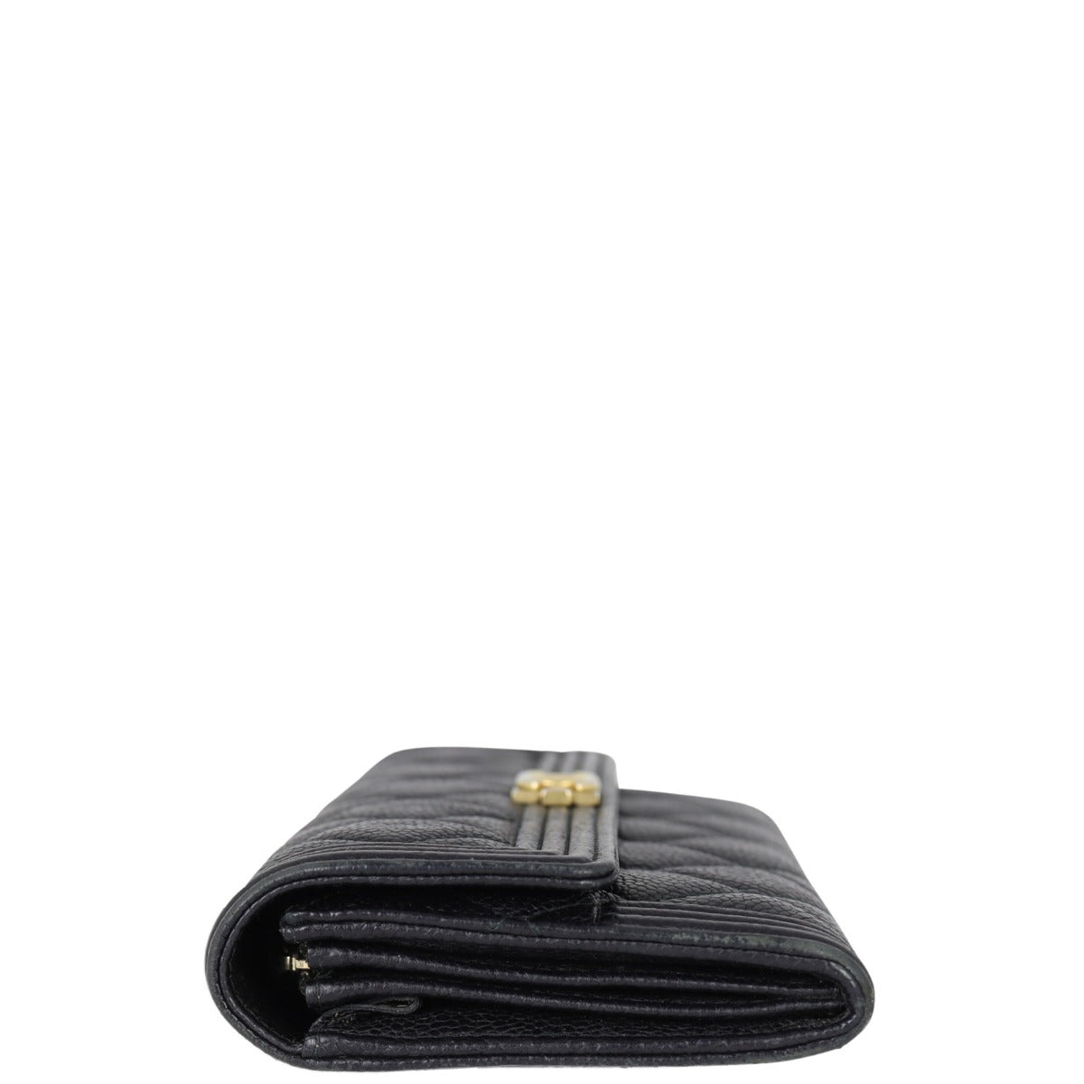 Chanel Boy Long Flap Wallet | Black Diamond