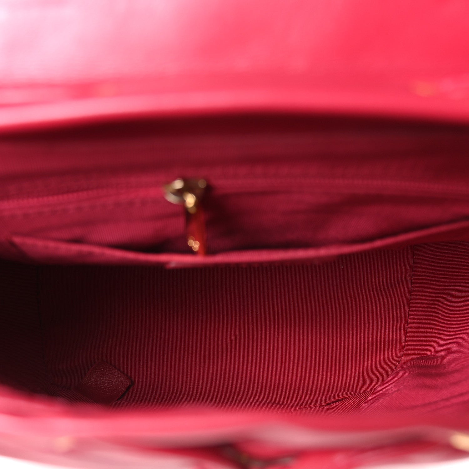 Calfskin Chevron Quilted Small Urban Spirit Backpack Dark Pink