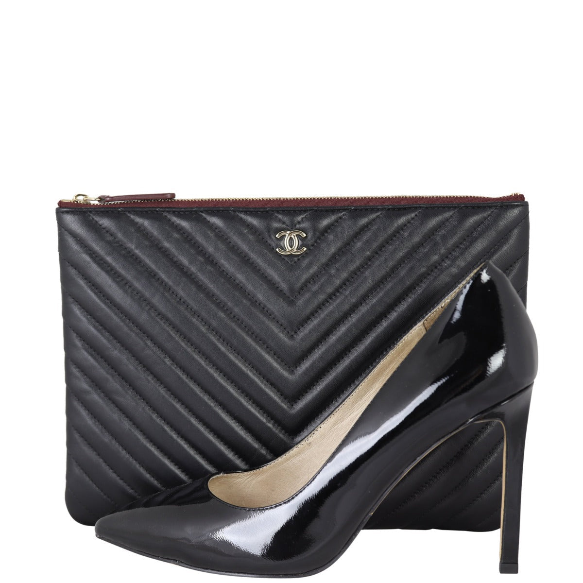 Chanel Chevron O-Case Medium
