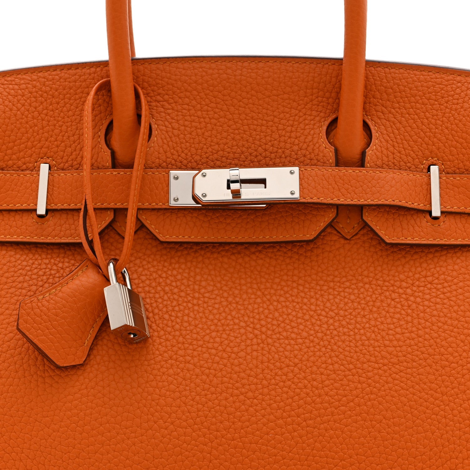 Taurillon Clemence Birkin 30 Orange
