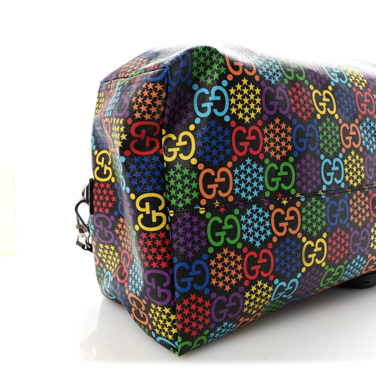 GG Supreme Monogram Psychedelic Duffle Backpack Black Multicolor