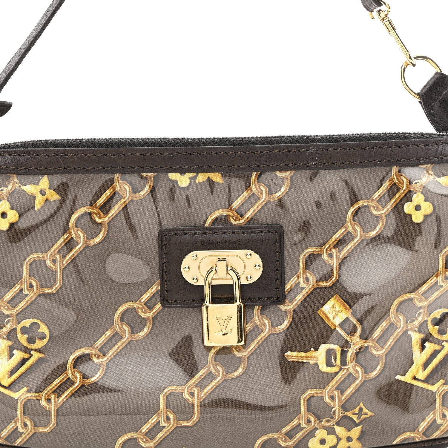 Monogram Charms Pochette Accessories Brown