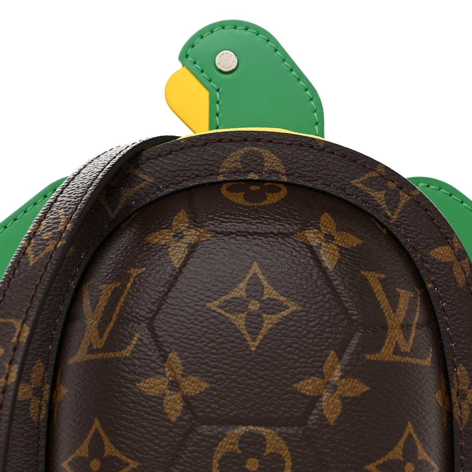 Monogram Calfskin LV Turtle Wearable Wallet Brown