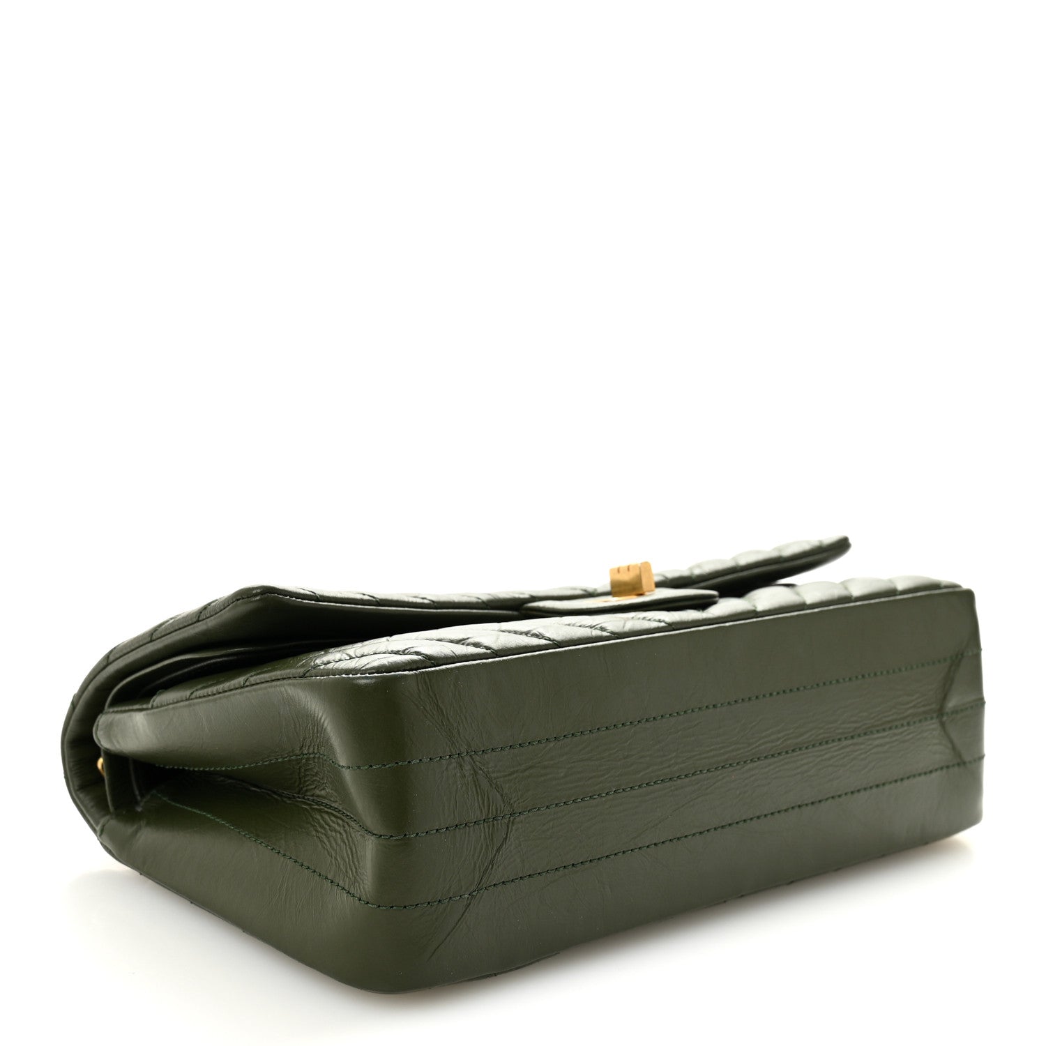 Aged Calfskin Chevron Quilted 2.55 Reissue 225 Flap Green