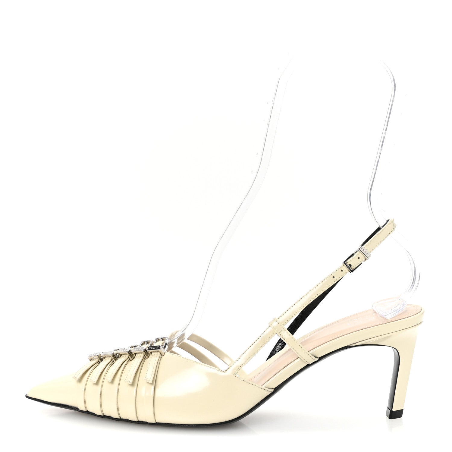 Patent Regents Slingback Pumps 38 New Ivoire
