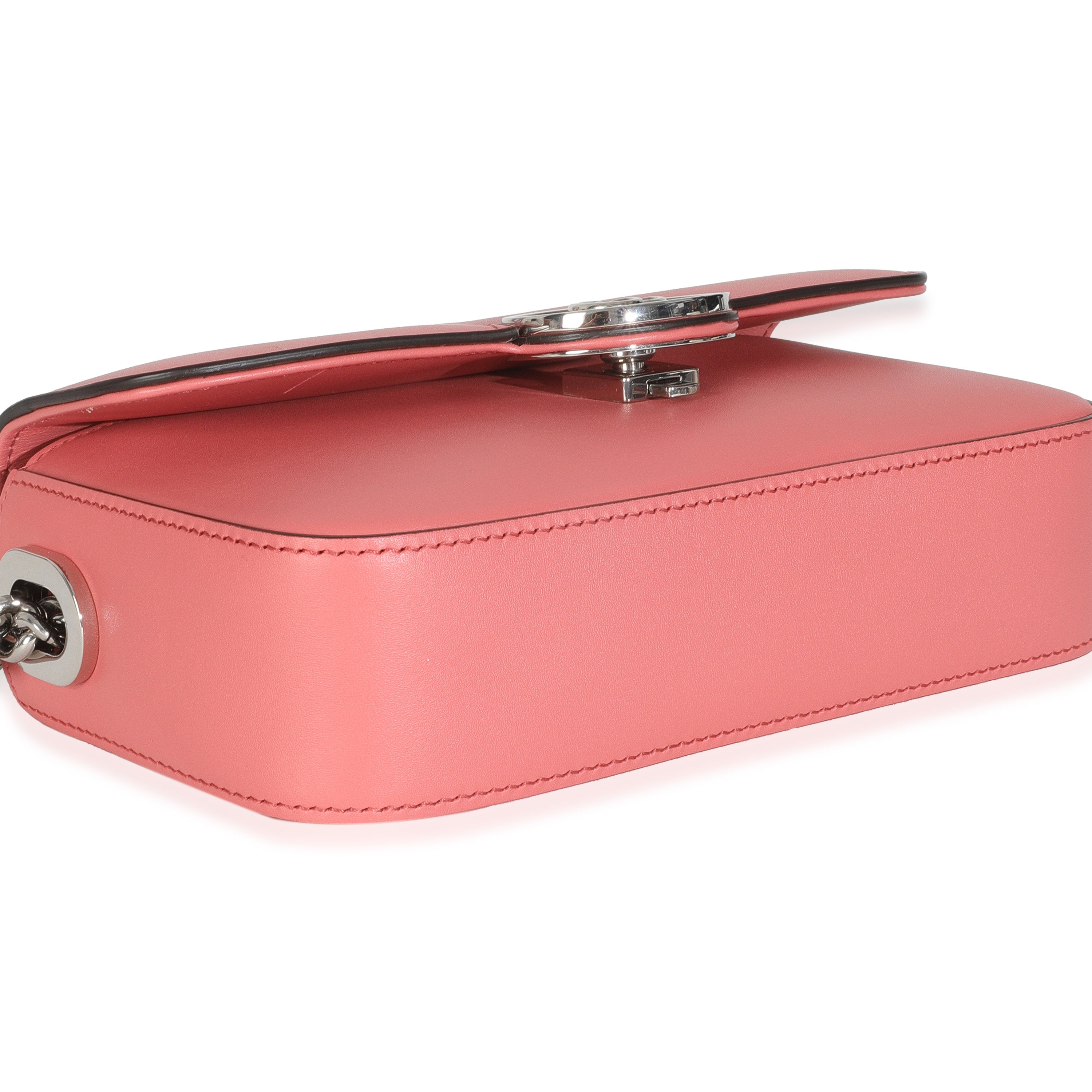 Pink Senna Calfskin Petite GG Top Handle Shoulder Bag