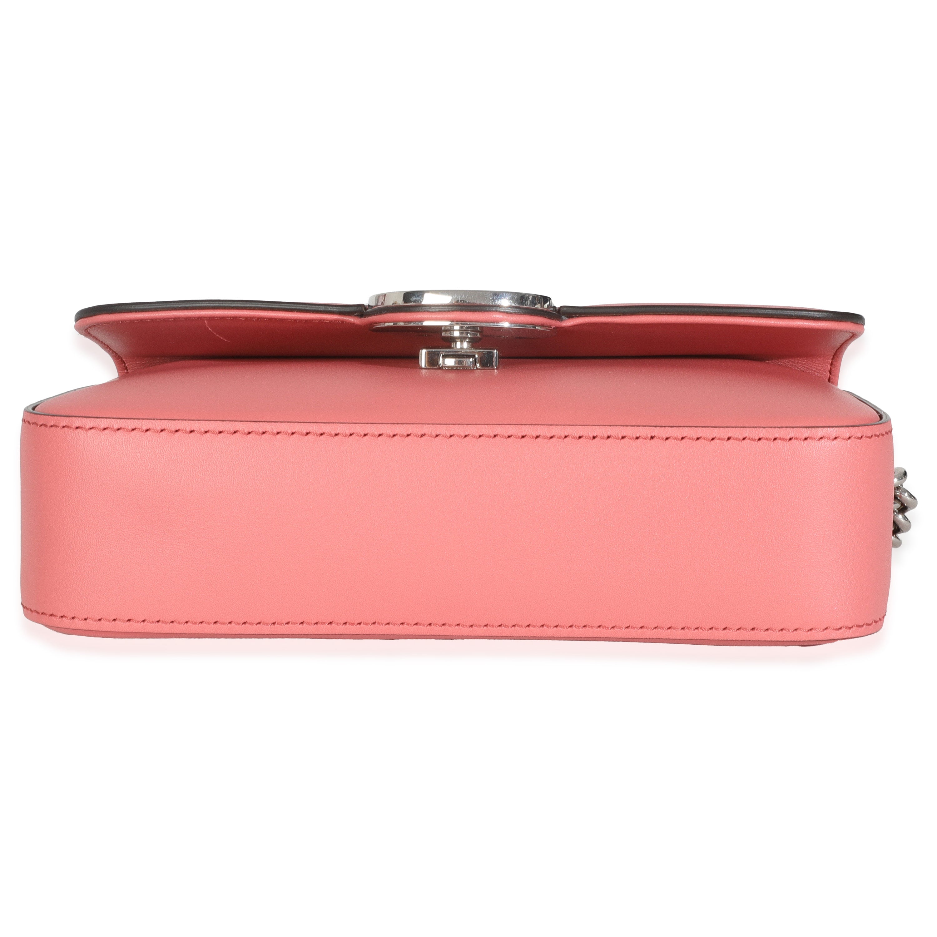 Pink Senna Calfskin Petite GG Top Handle Shoulder Bag