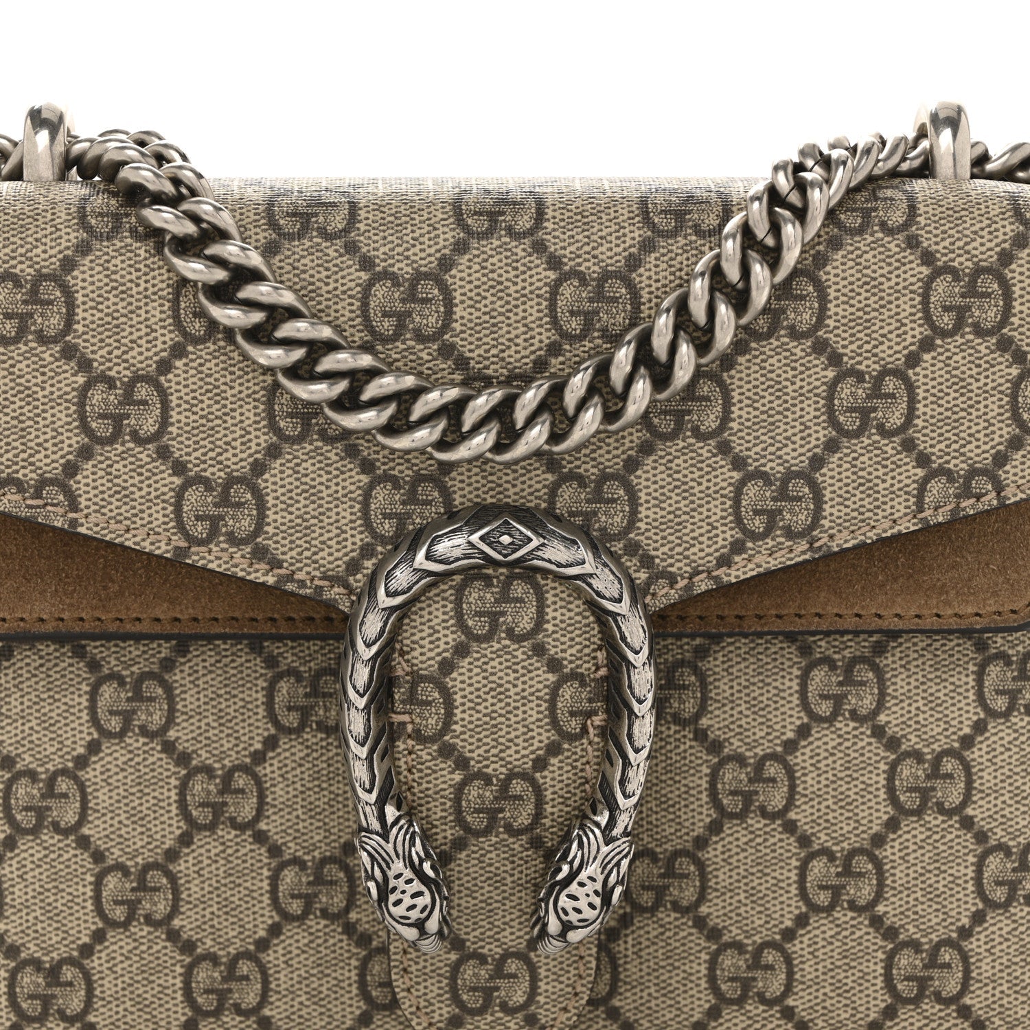 GG Supreme Monogram Mini Dionysus Shoulder Bag Taupe