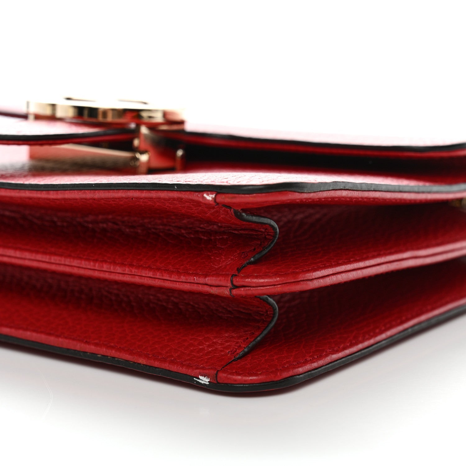 Dollar Calfskin Small Interlocking G Shoulder Bag Red