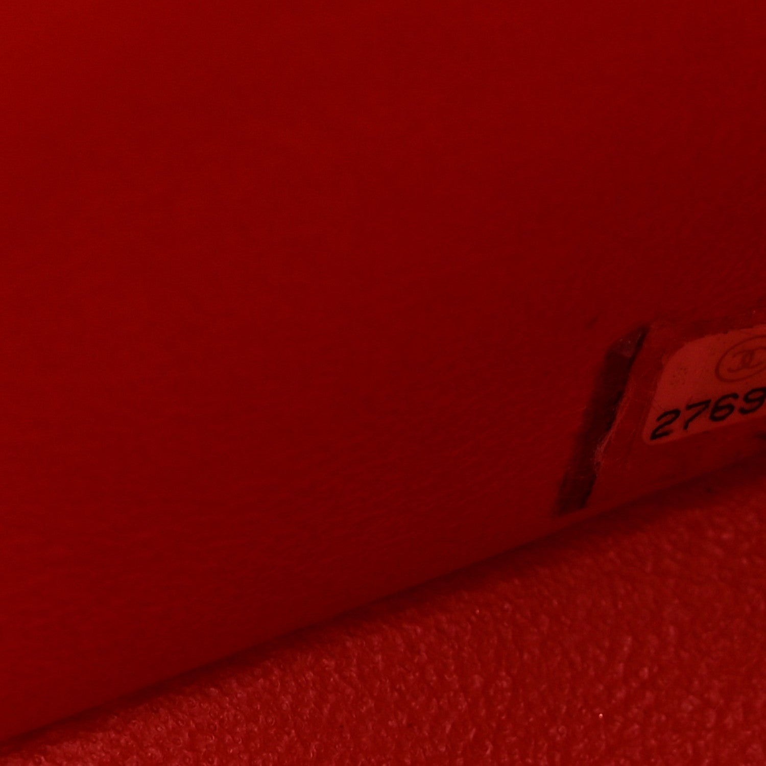 Lambskin Quilted Mini Square Flap Red