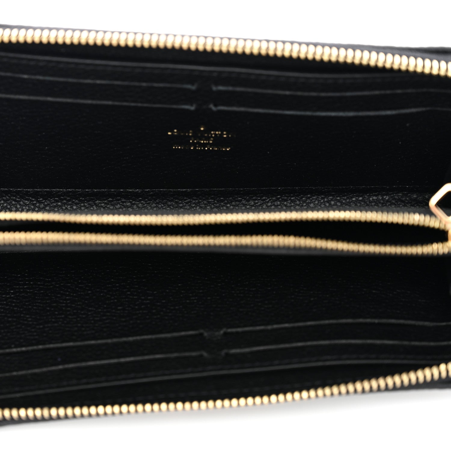 Empreinte Monogram Giant Clemence Wallet Black Beige