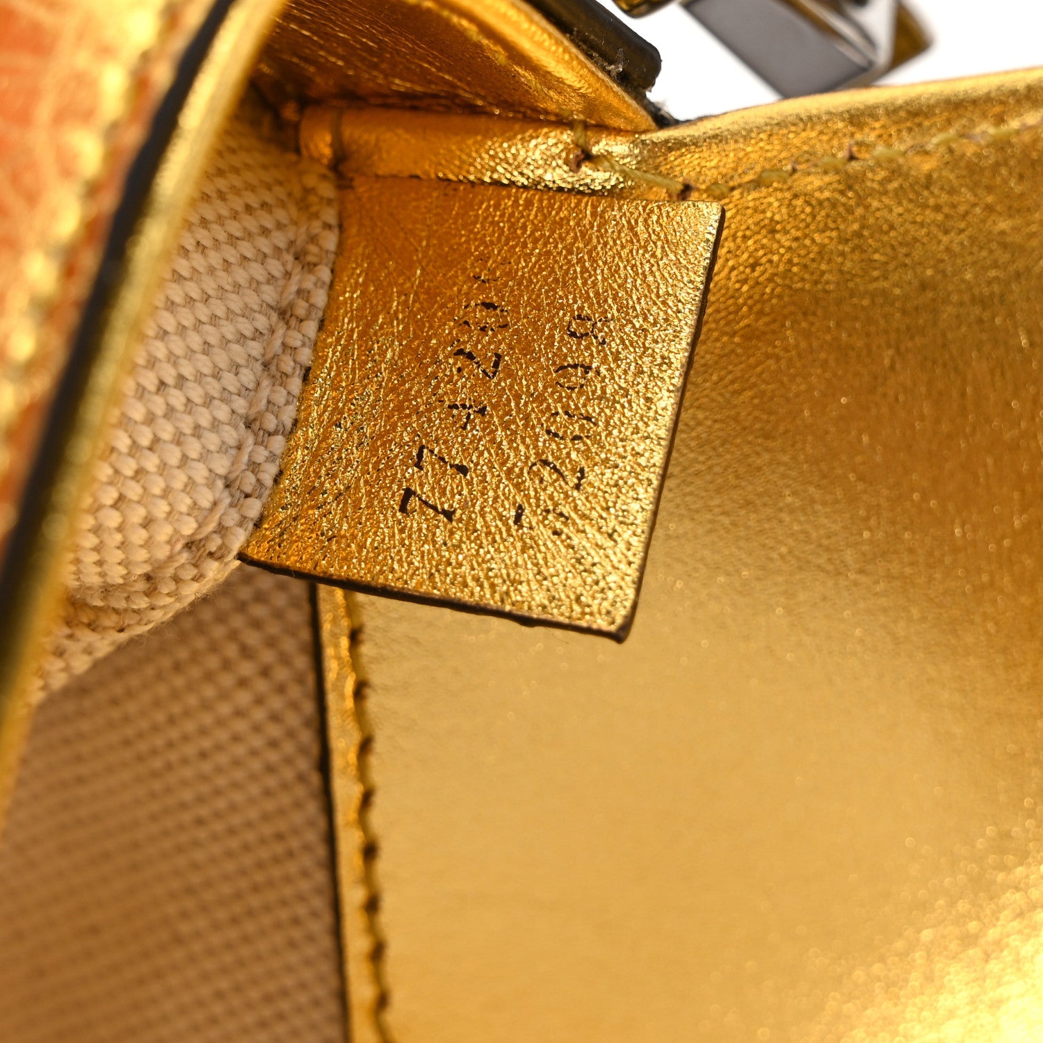 Metallic Calfskin Mini Horsebit 1955 Asymmetric Shoulder Bag Gold