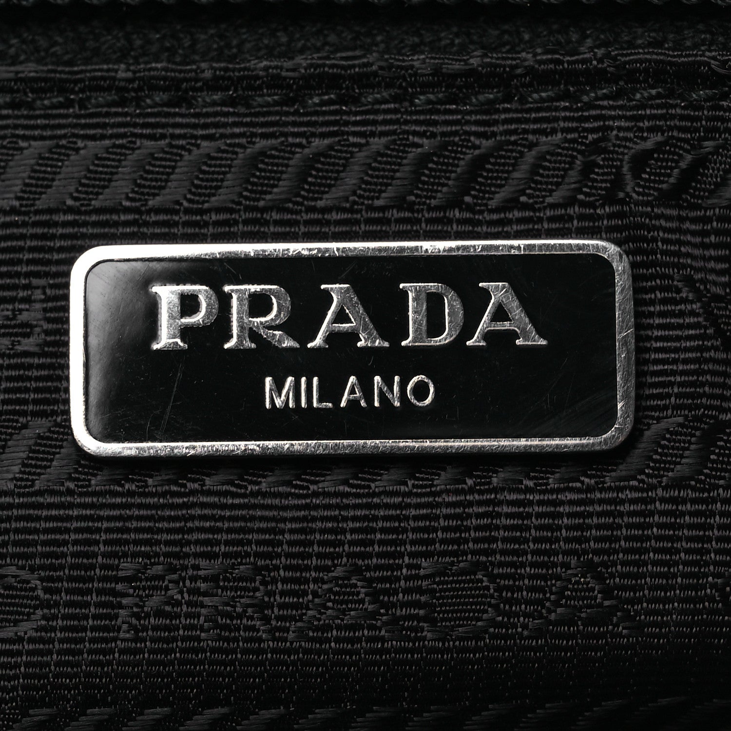 Re-Nylon Vela Saffiano Wristlet Black