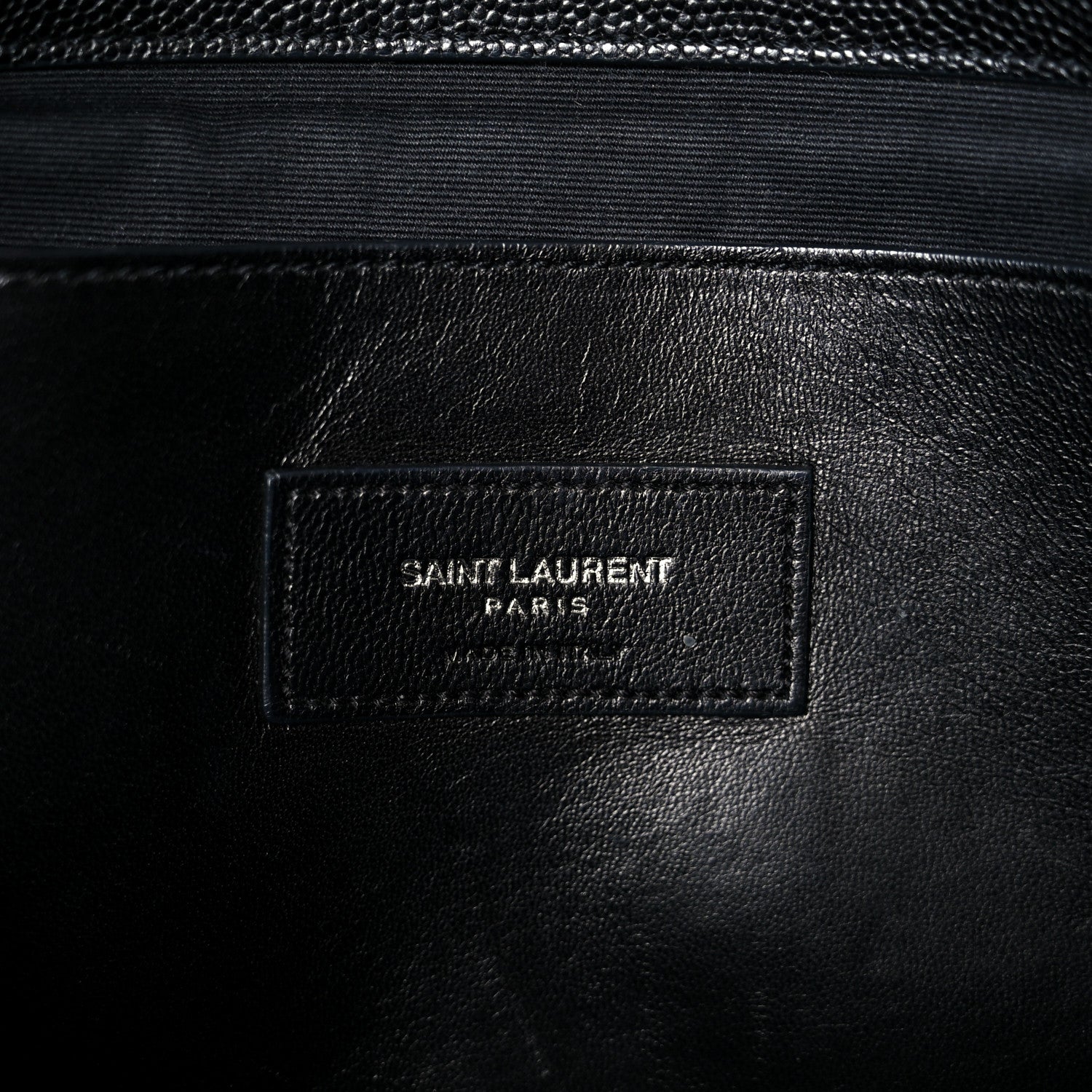 Grain De Poudre Medium West Hollywood Monogram Fold-Over Black