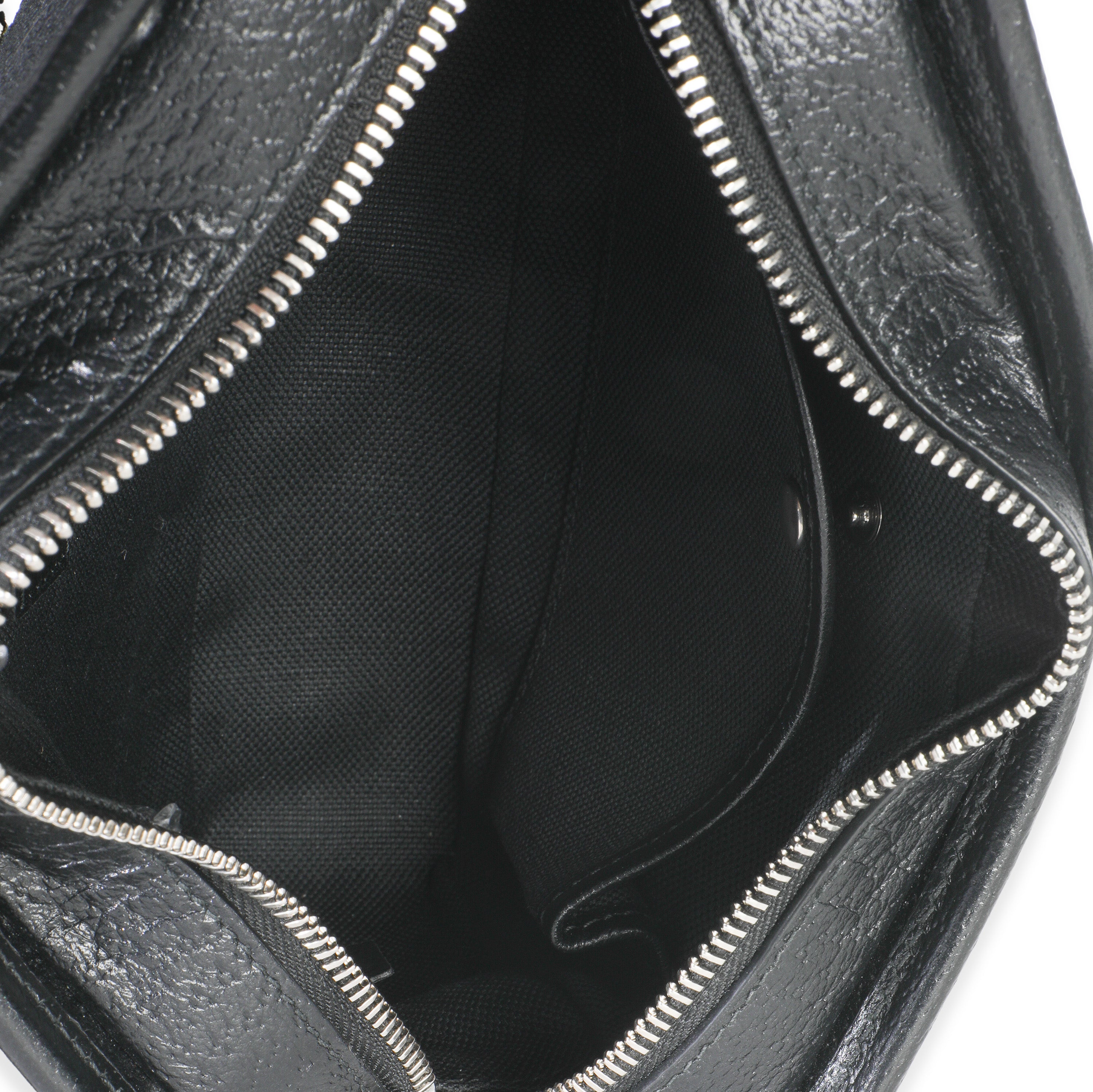 Black Jumbo GG Canvas Messenger Bag