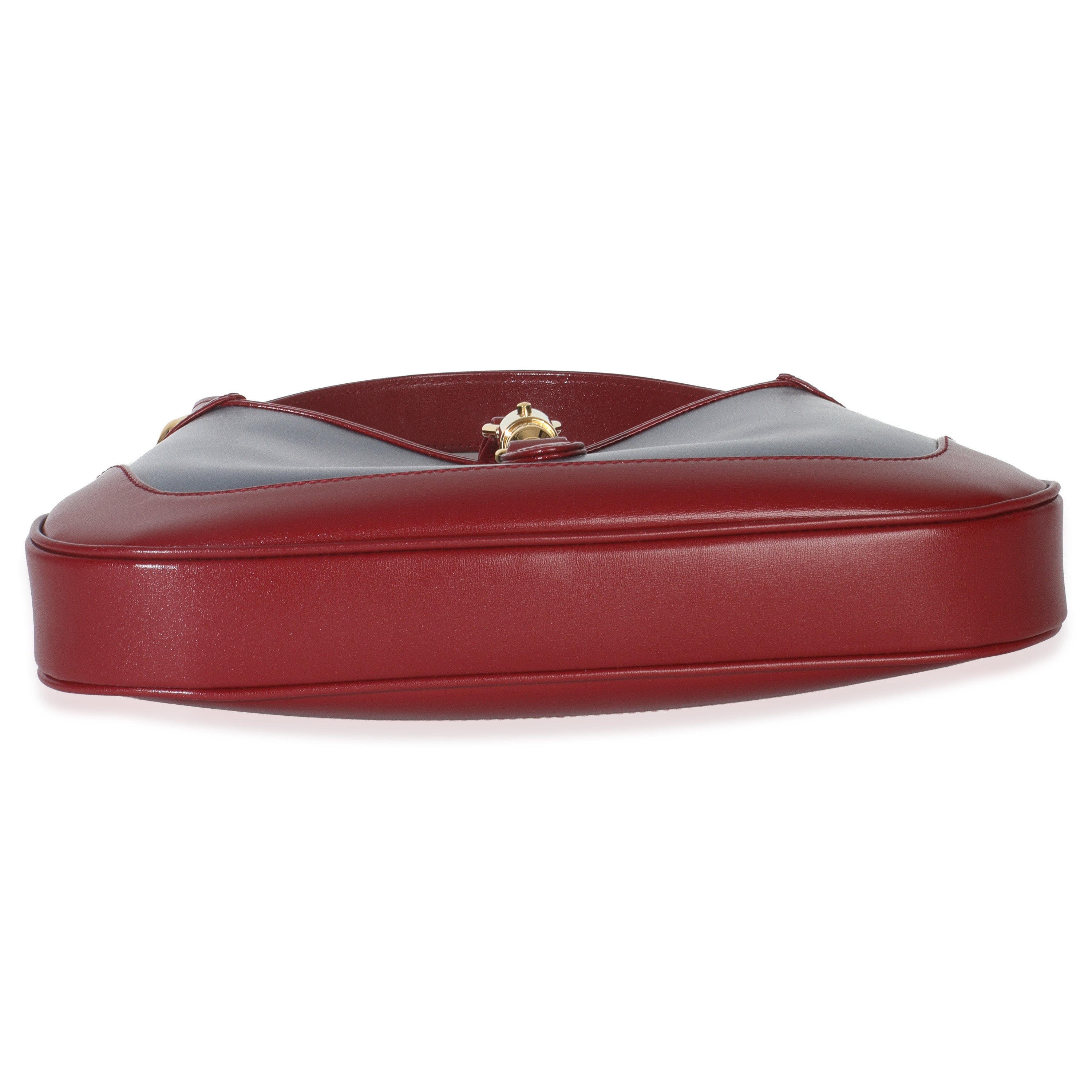 Red Blue Boarded Dyana Lux Calfskin Bi-Color Small Jackie 1961 Hobo