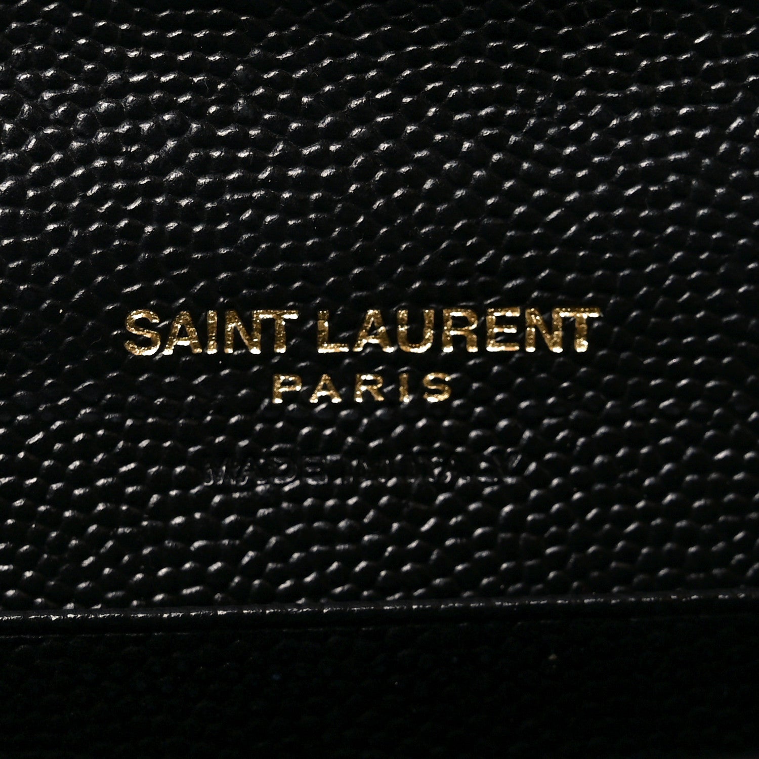 Grain De Poudre Matelasse Chevron Small Monogram Envelope Wallet Black