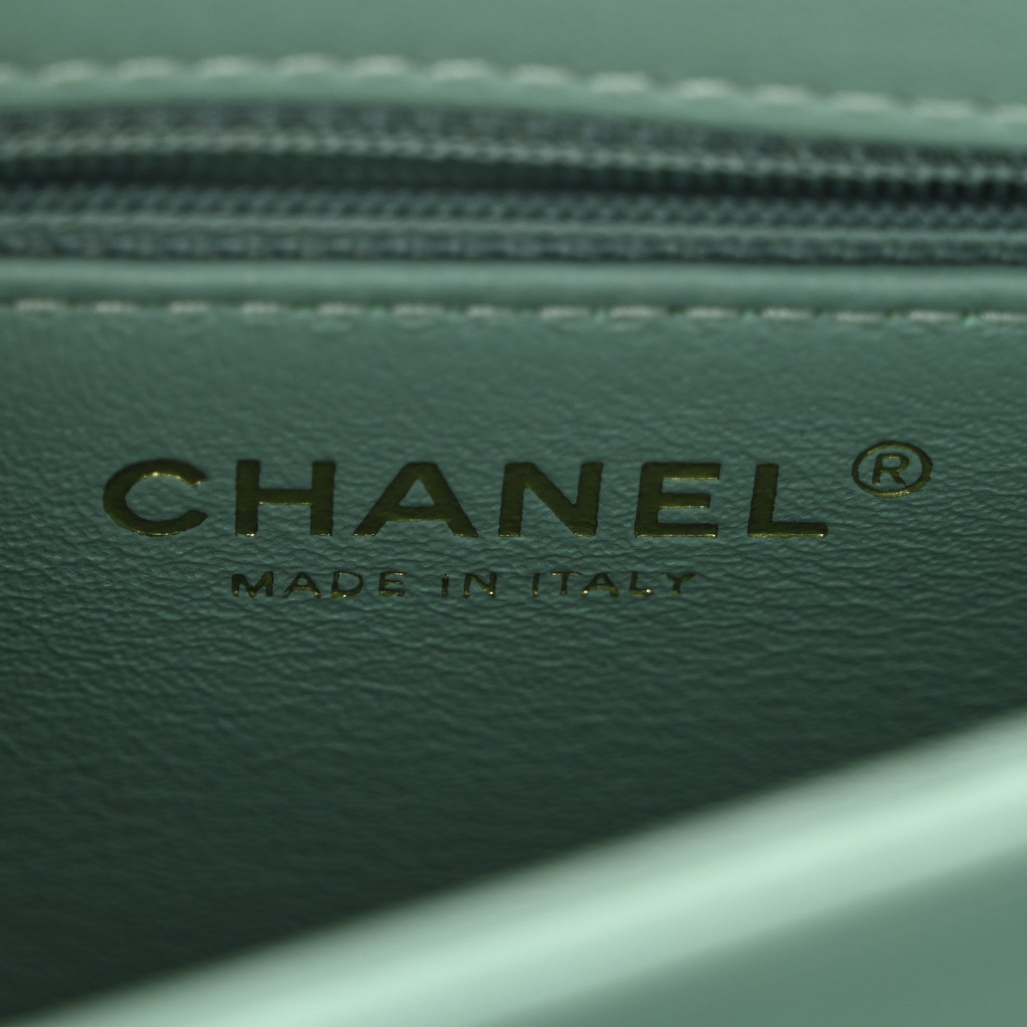 Lambskin Quilted Small Trendy CC Flap Dual Handle Bag Turquoise