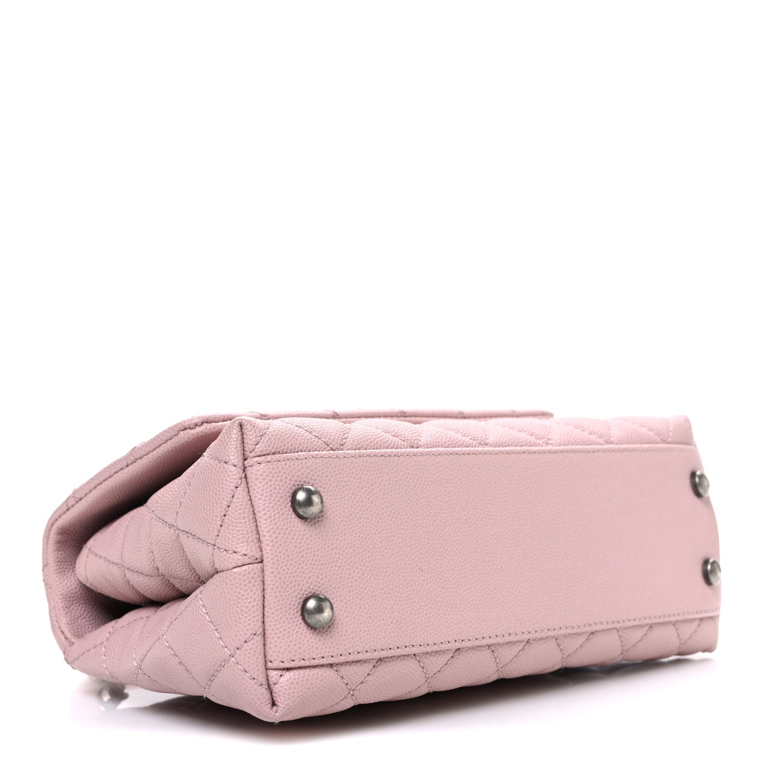 Caviar Quilted Mini Coco Handle Flap Pink
