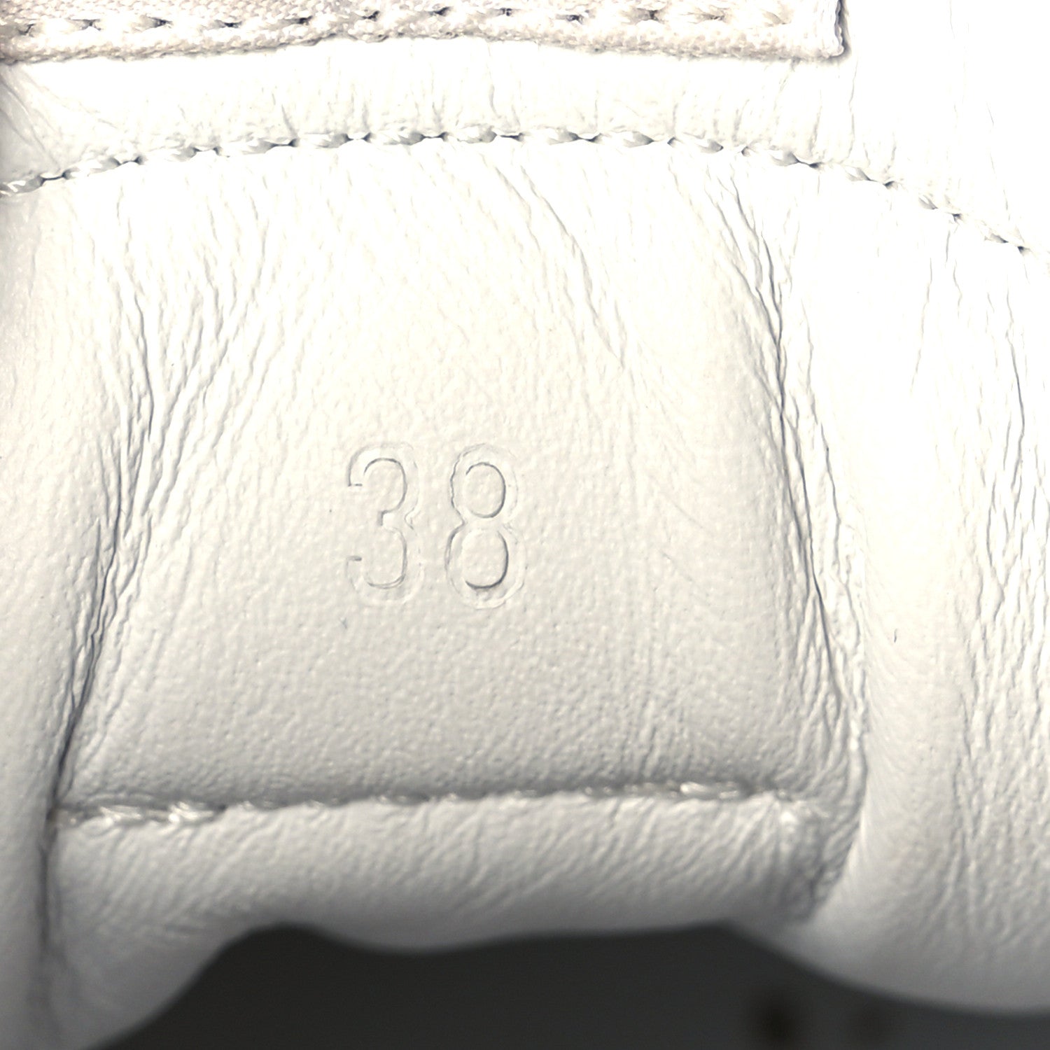 Nappa Suede Goatskin Jet Sneakers 38 White