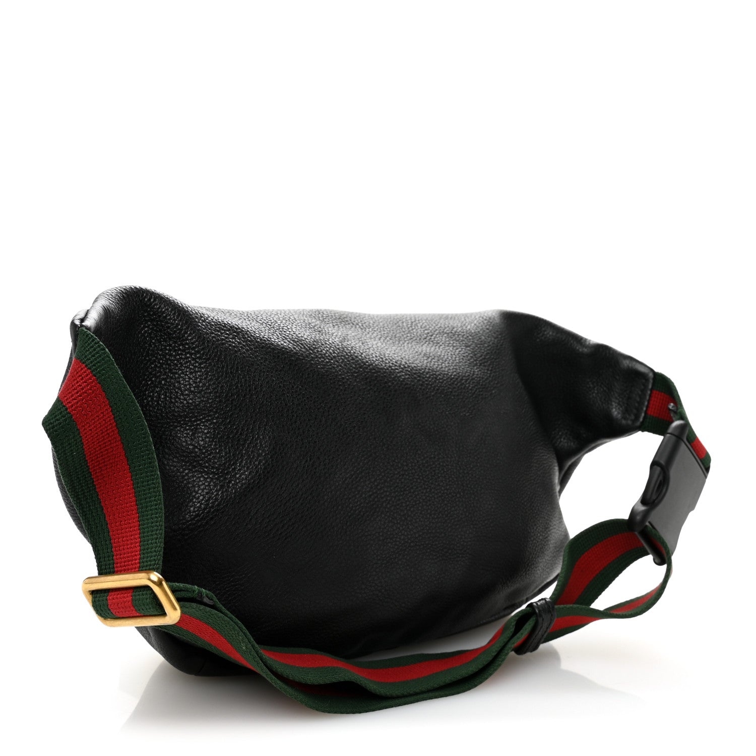 Grained Calfskin Small Logo Belt Bag Black