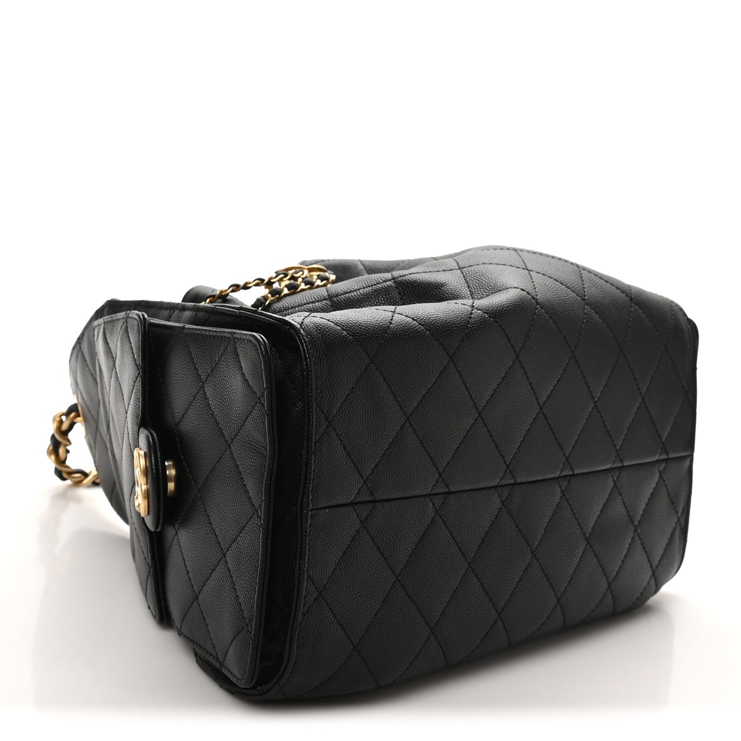 Caviar Quilted Small Chanel 25 Handbag Black