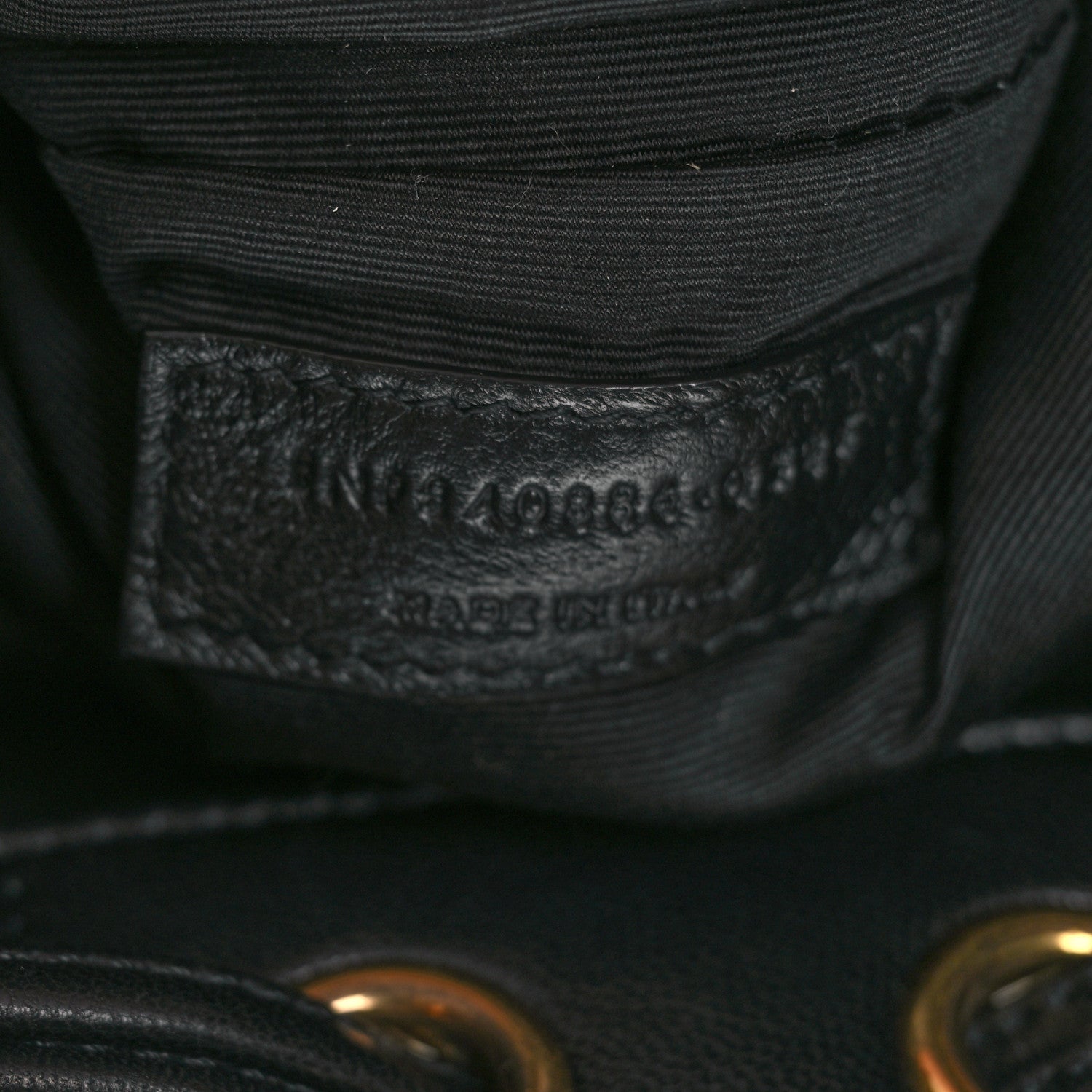 Lambskin Quilted Small Cassandre Bucket Bag Black