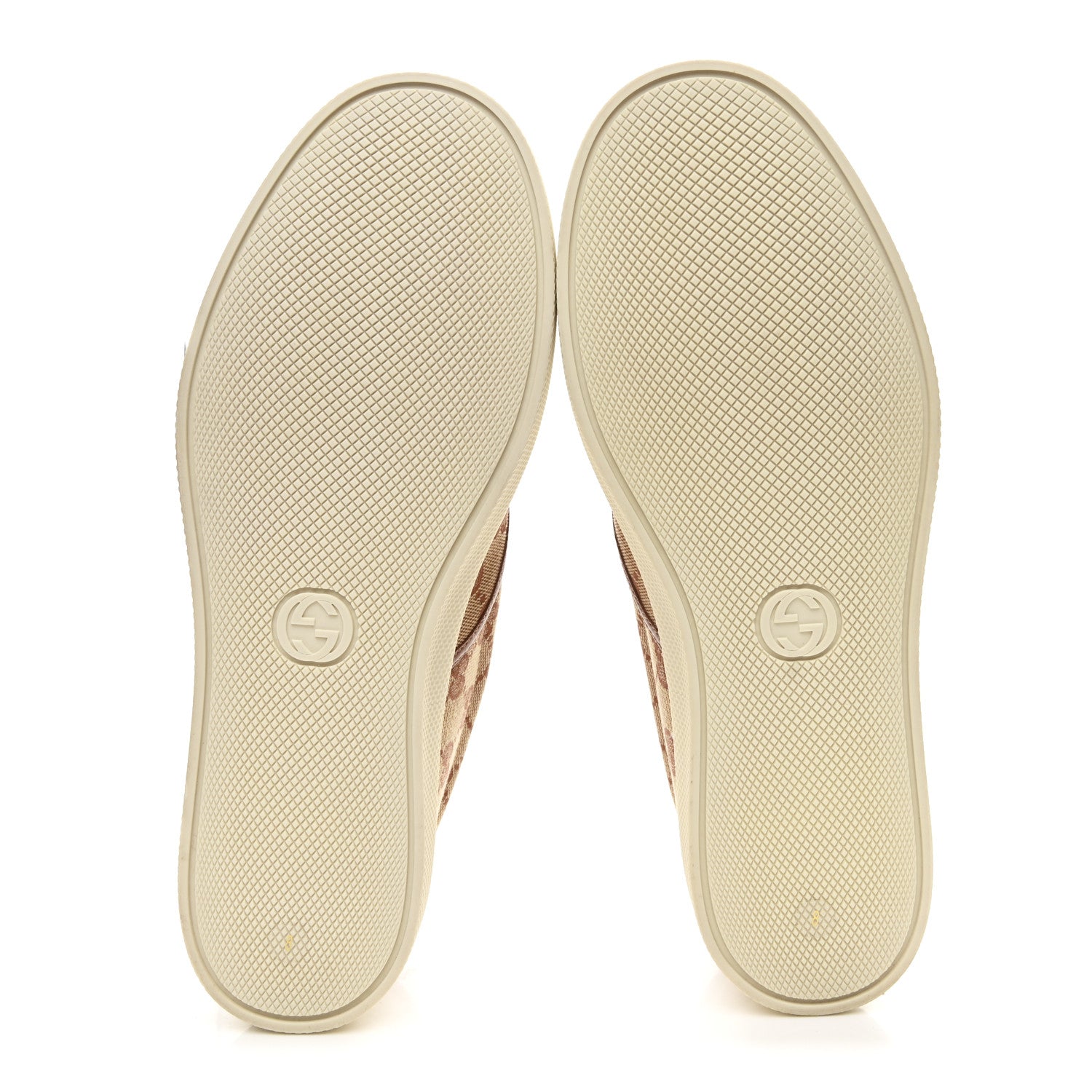 X MLB GG Monogram NY Yankees Embroidered Mens Slip On Sneakers 8 Beige Ruggine Rust