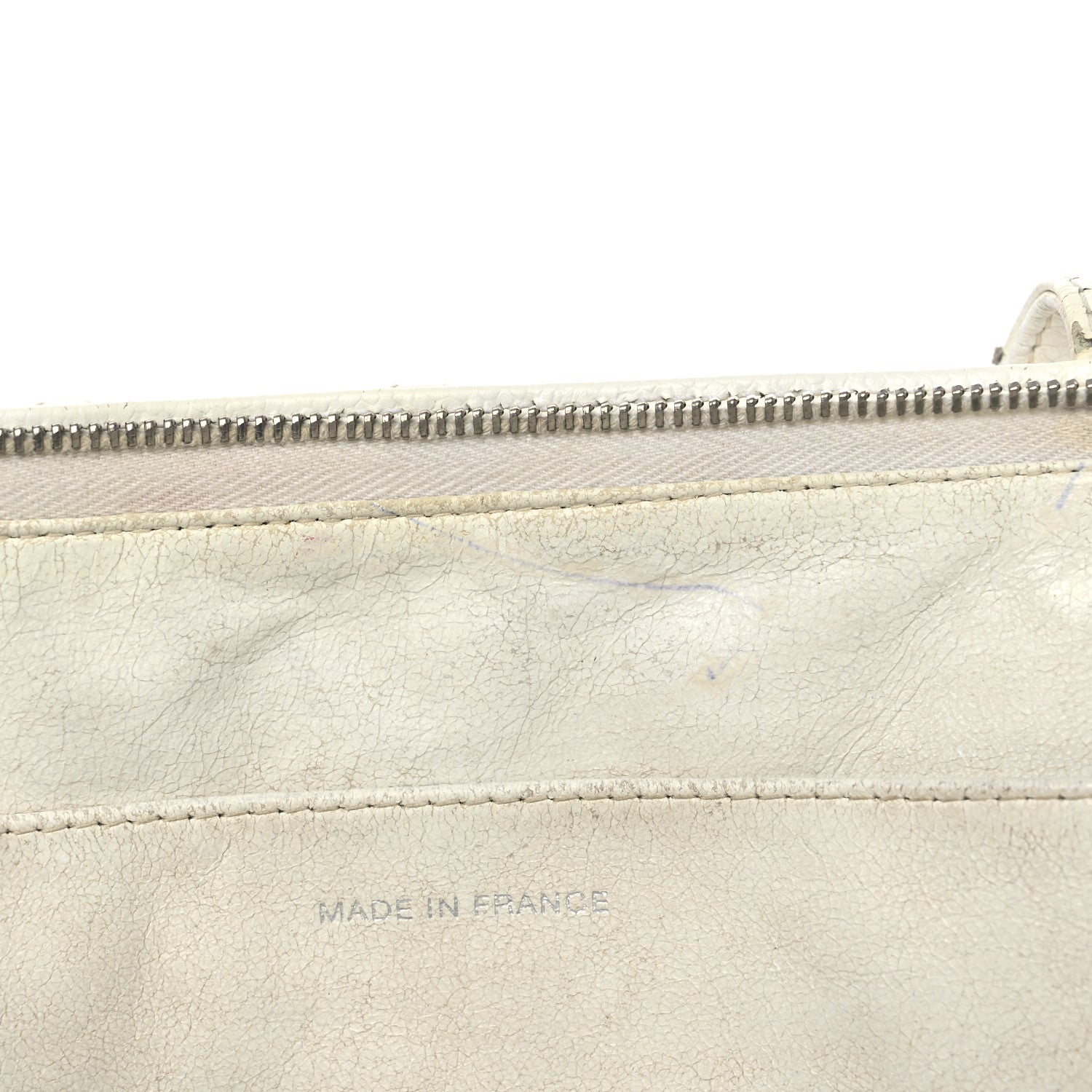 Caviar Quilted Shoulder Bag White