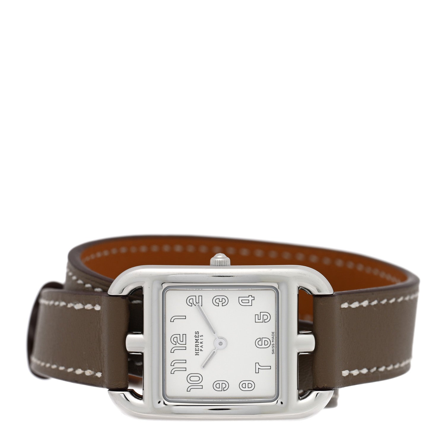 Stainless Steel Swift 23mm Cape Cod Double Tour Quartz Watch Etoupe