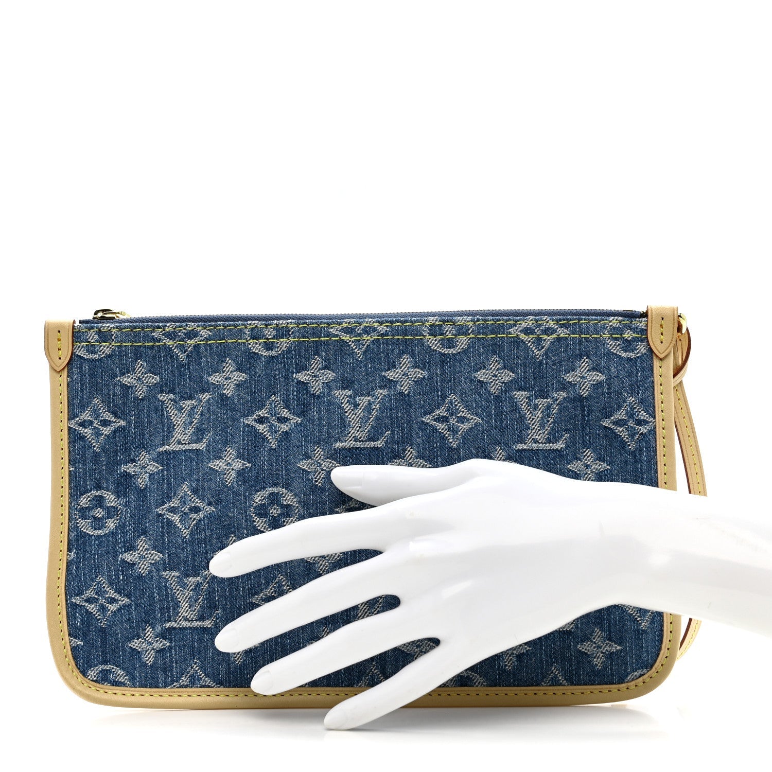 Denim Monogram Jacquard Neverfull MM GM Pochette Blue
