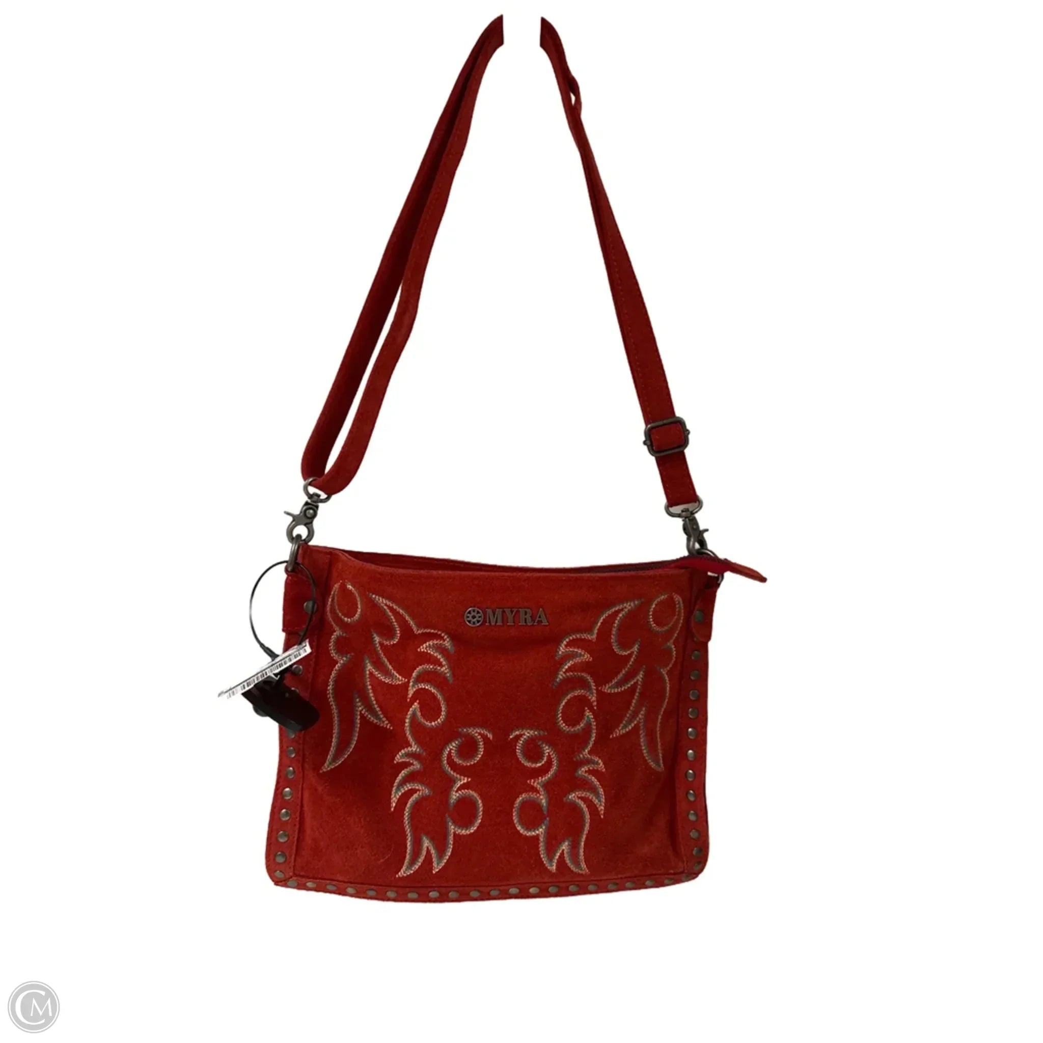Crossbody Leather By Myra, Size: Small