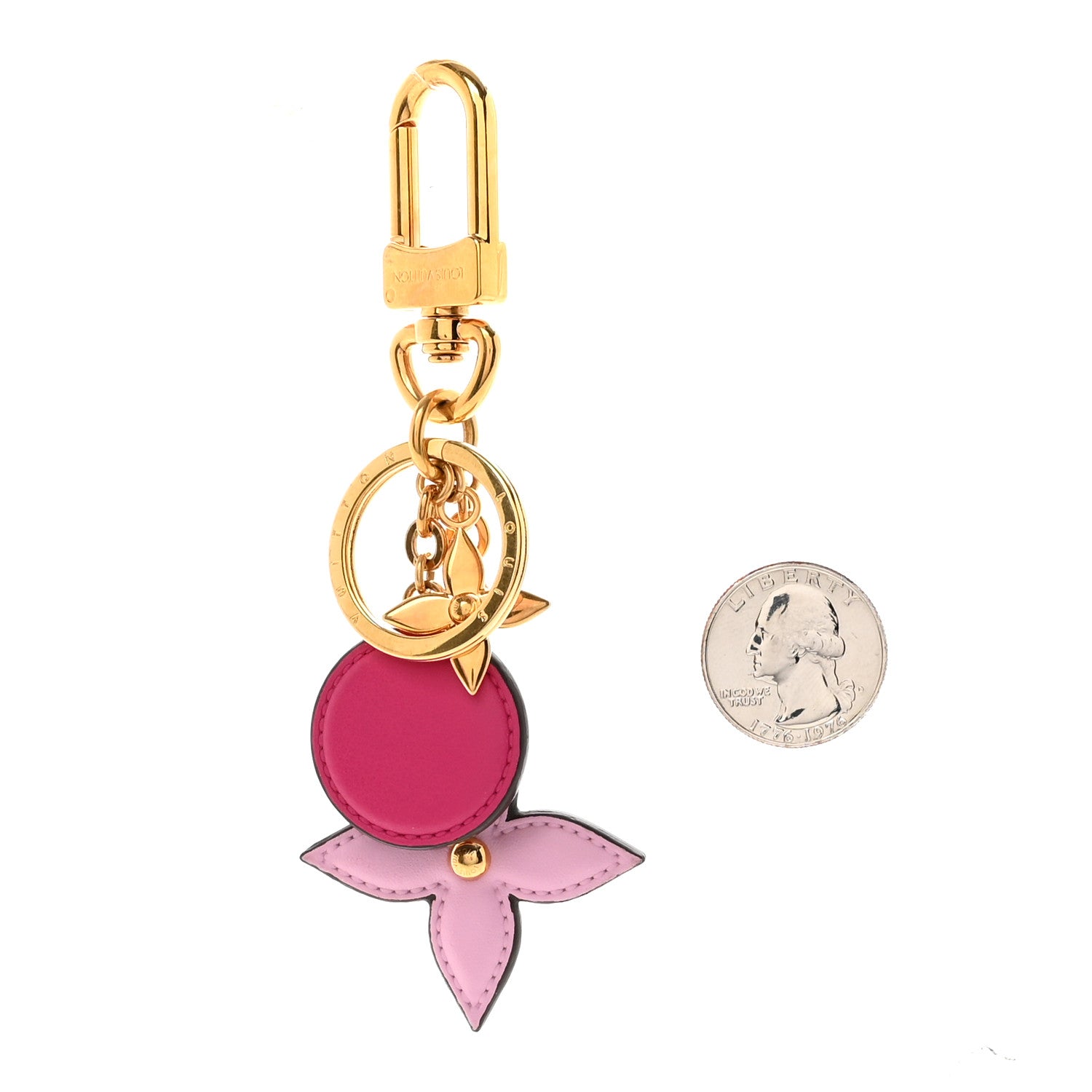 Preppy Flowers Bag Charm Key Holder Multicolor