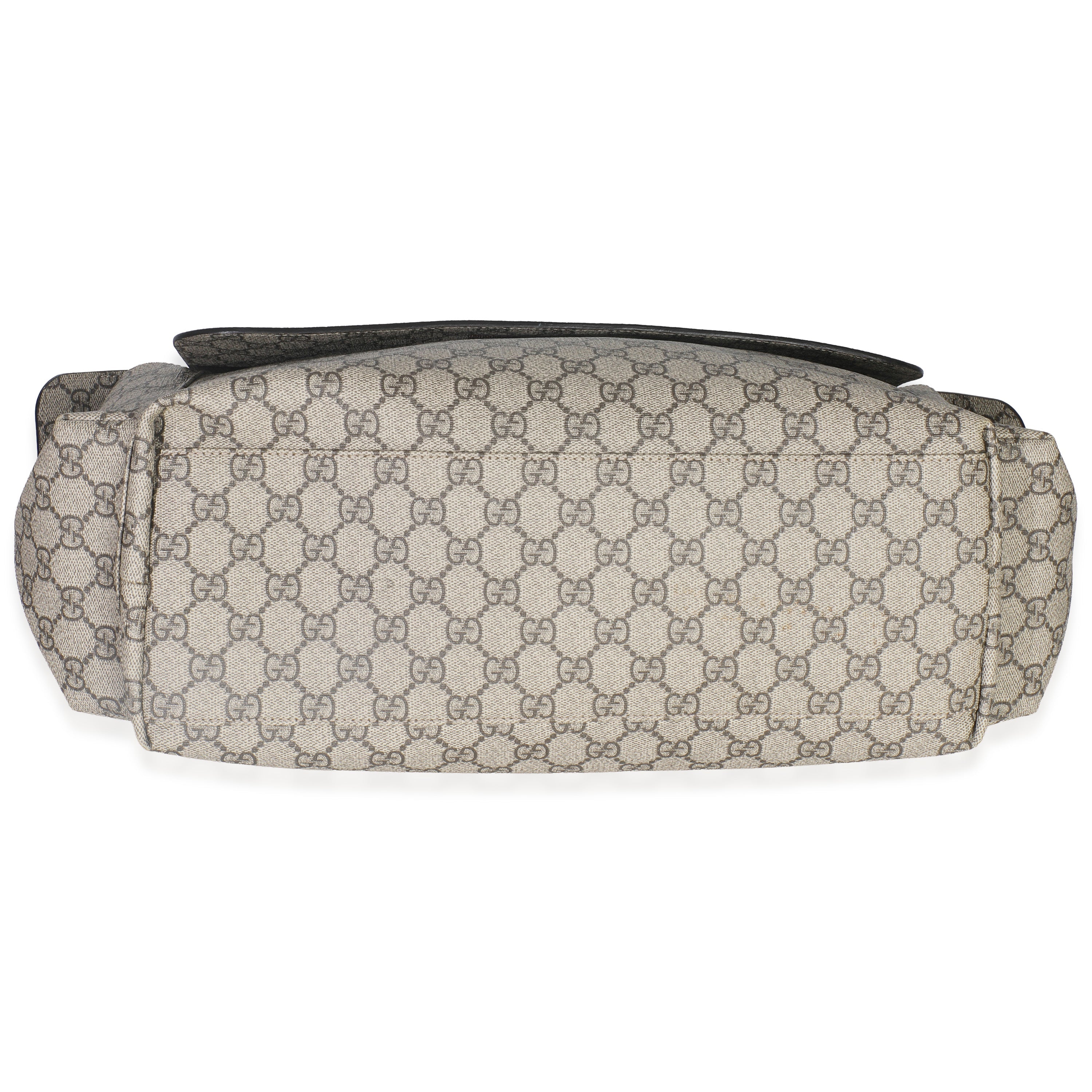 Beige GG Supreme Canvas Diaper Bag