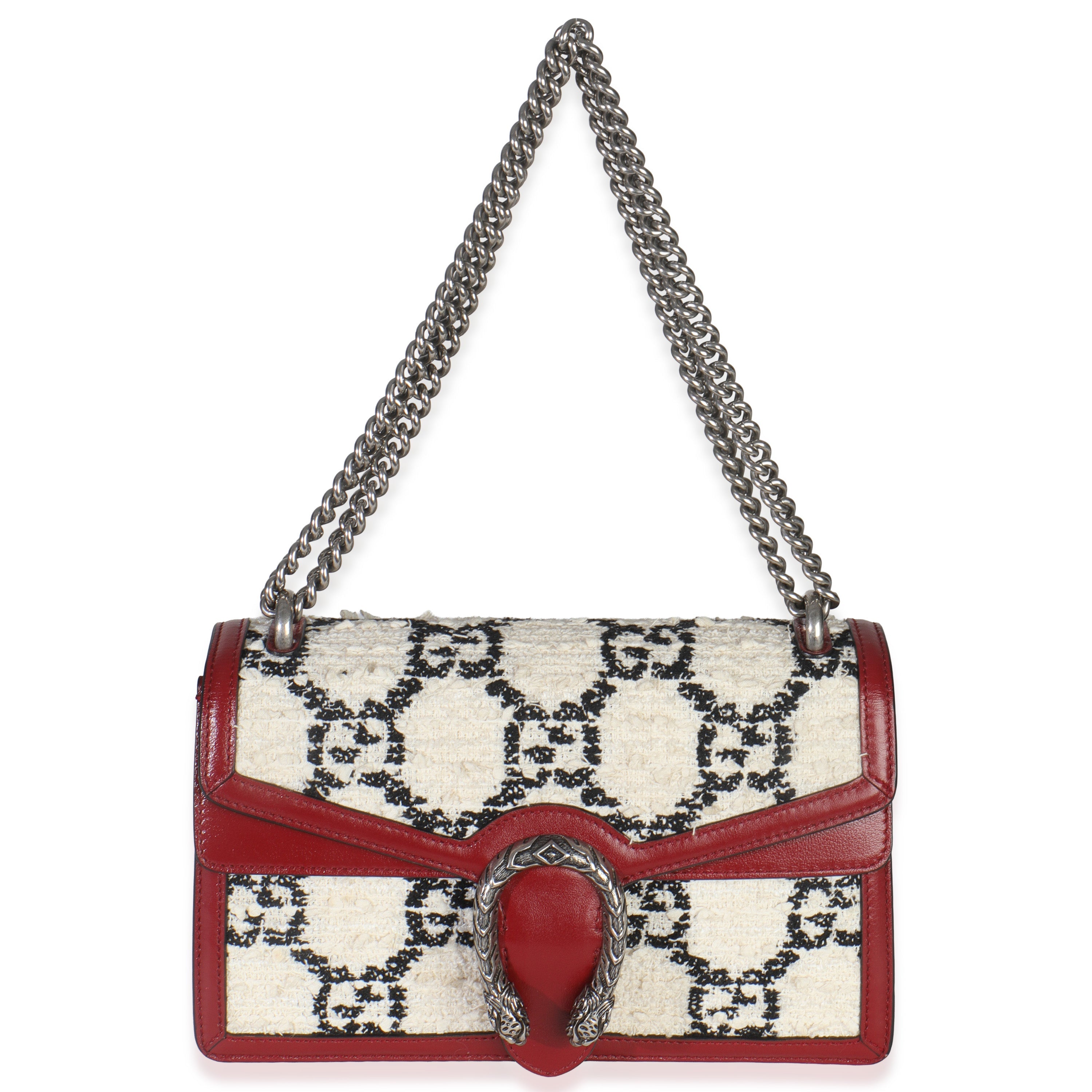 Multicolor GG Tweed Monogram Small Dionysus Bag
