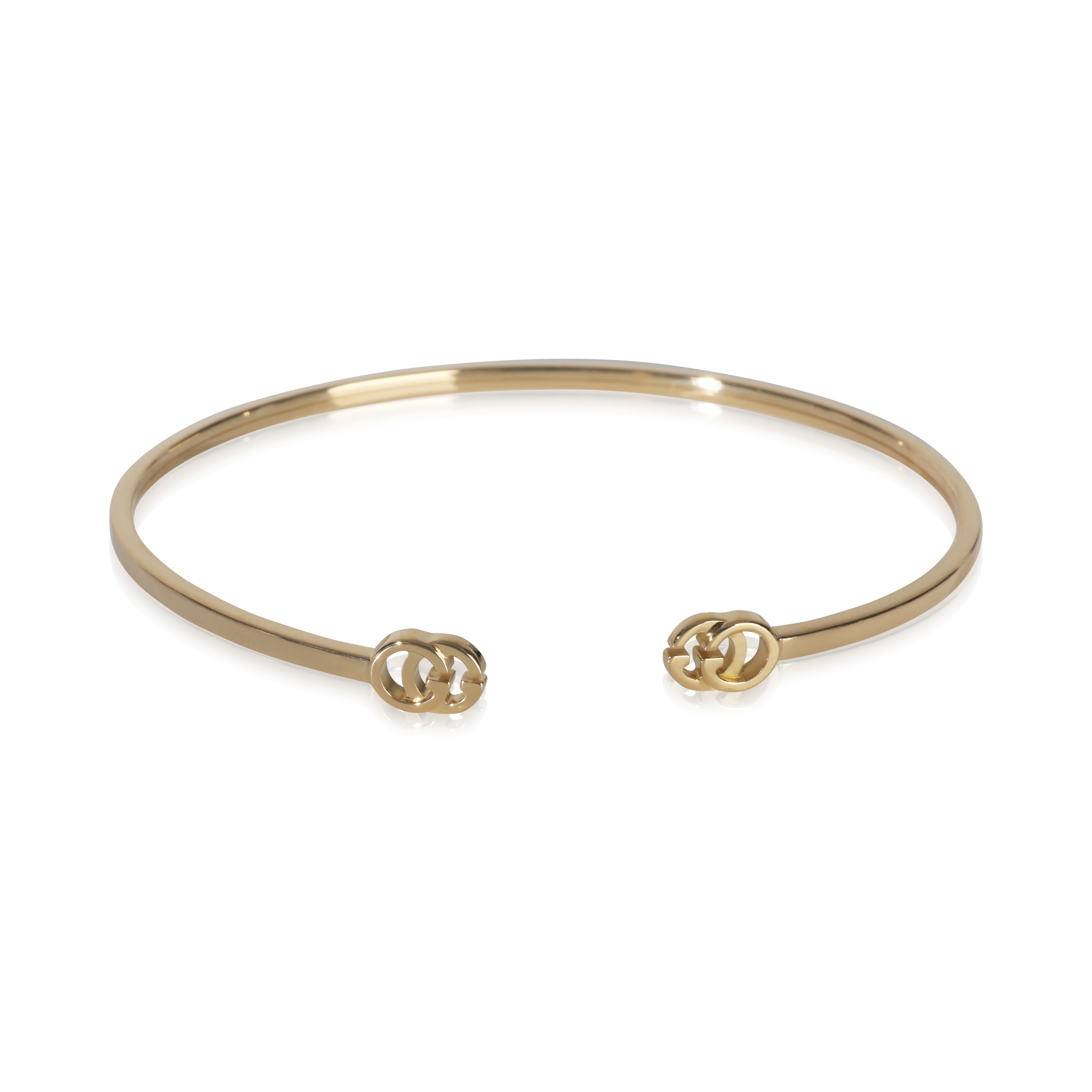 Yellow Gold  GG Thin Running Cuff Bracelet