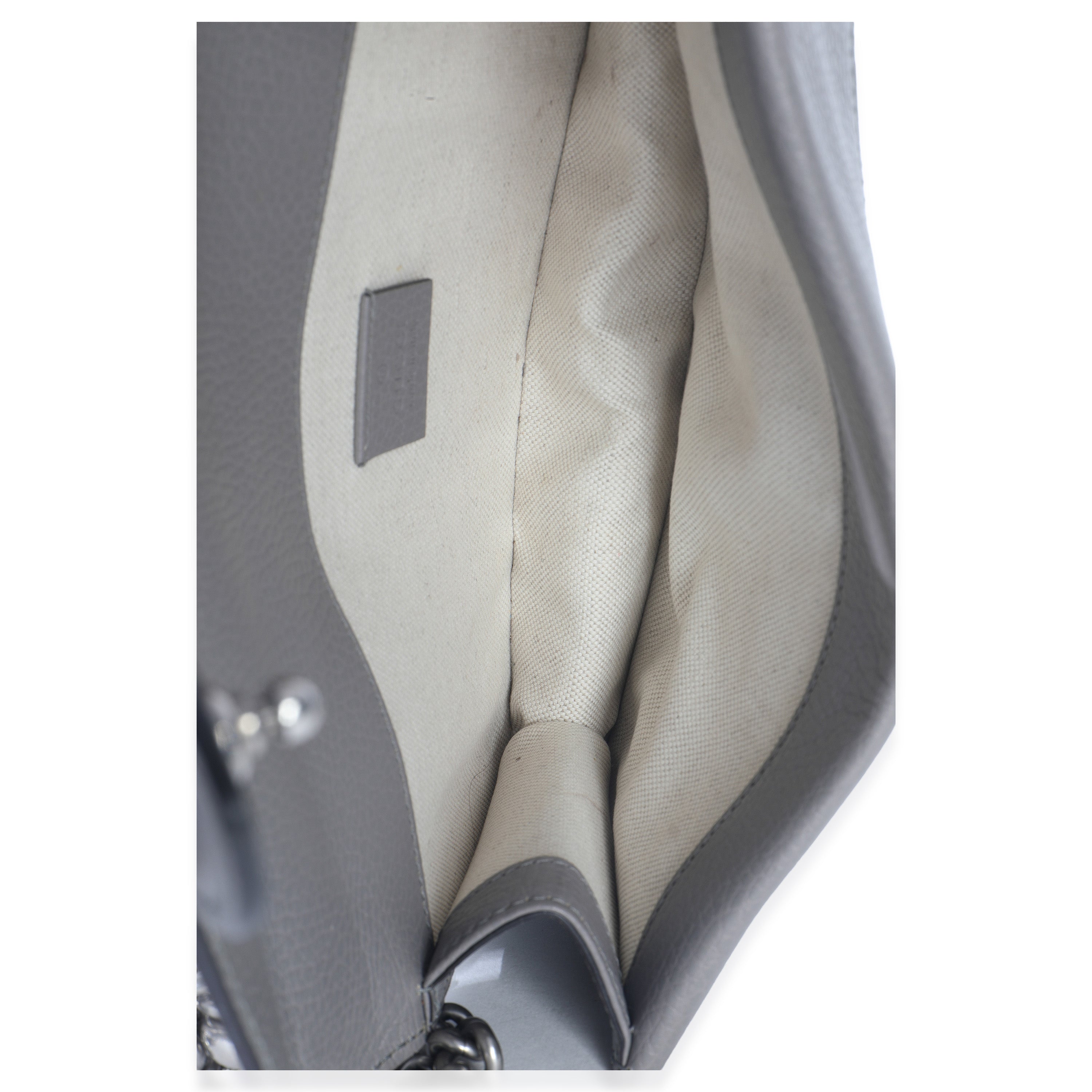 Dusty Grey Pebbled Calfskin Small Dionysus Shoulder Bag