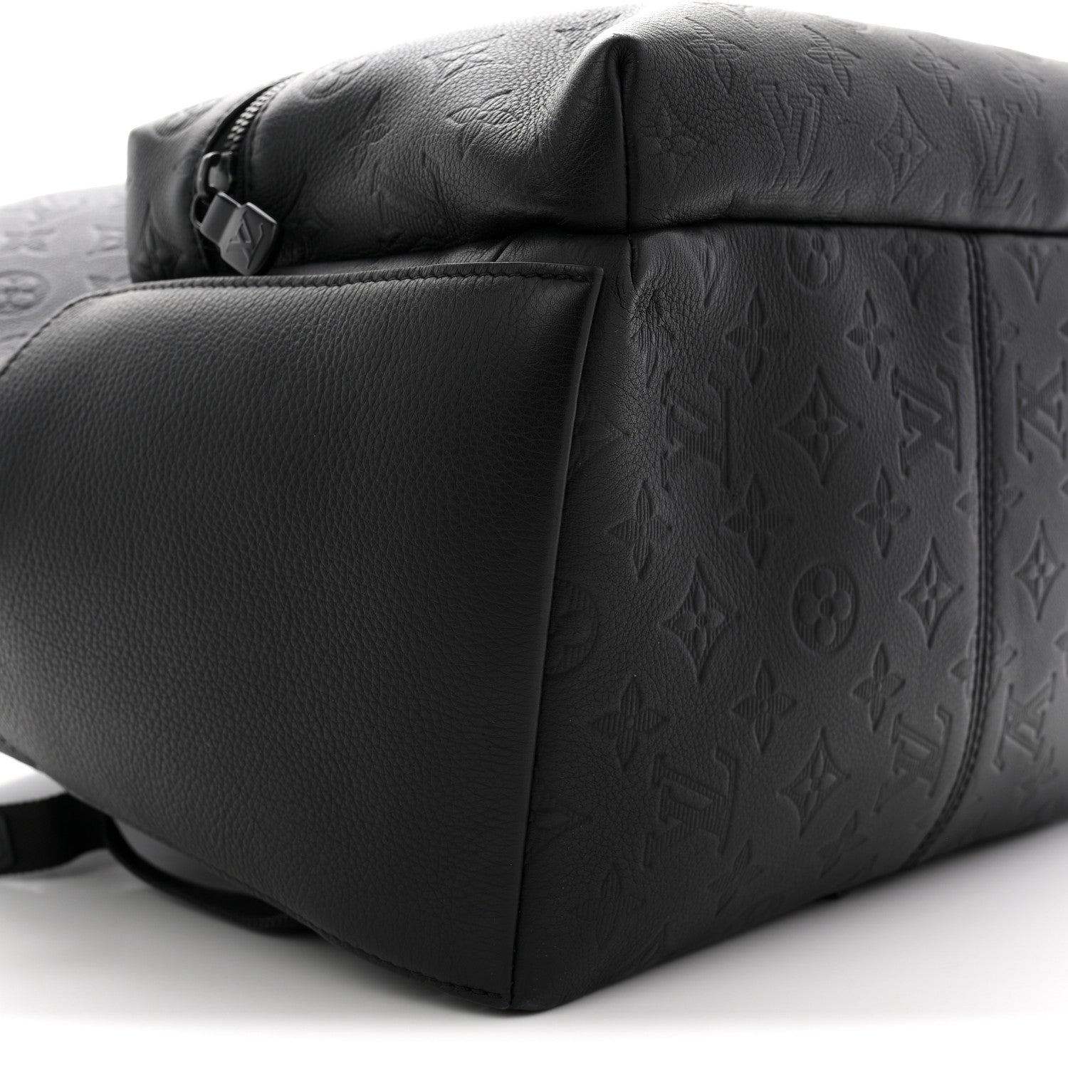 Calfskin Monogram Shadow Discovery Backpack  Black