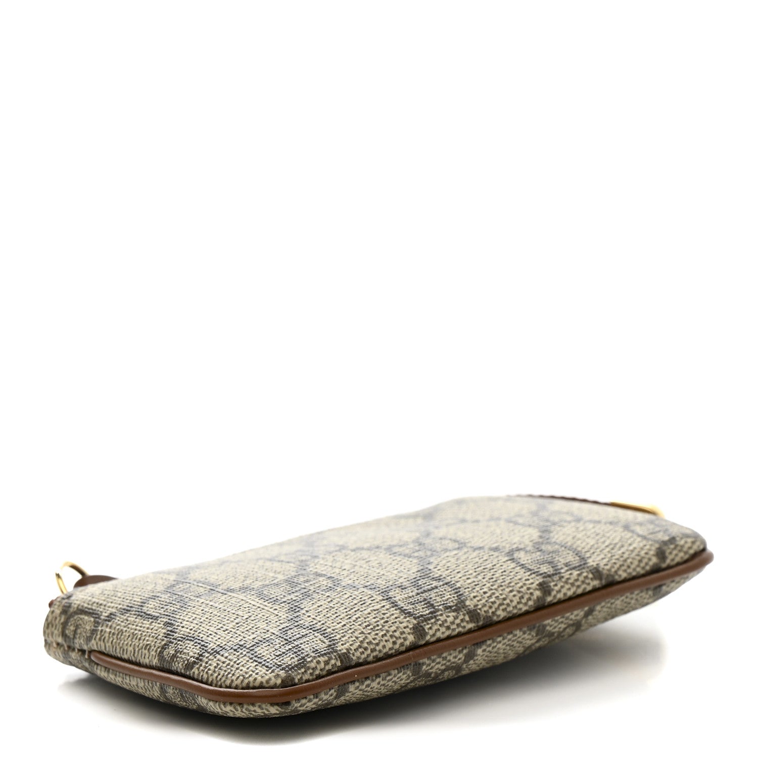 GG Supreme Monogram Key Case Beige Ebony Cuir