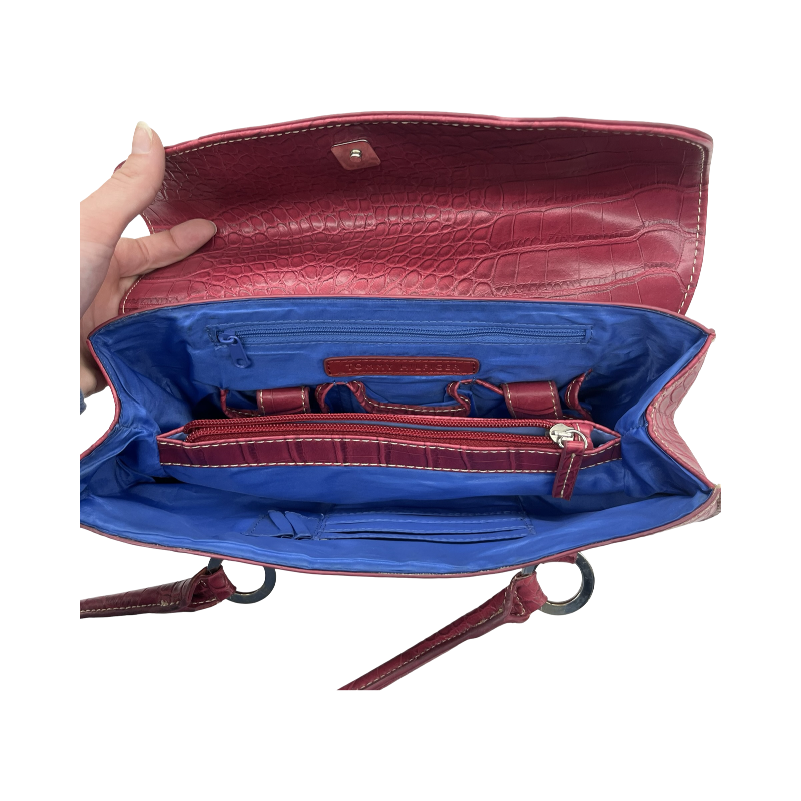 Handbag By Tommy Hilfiger In Pink, Size:Medium