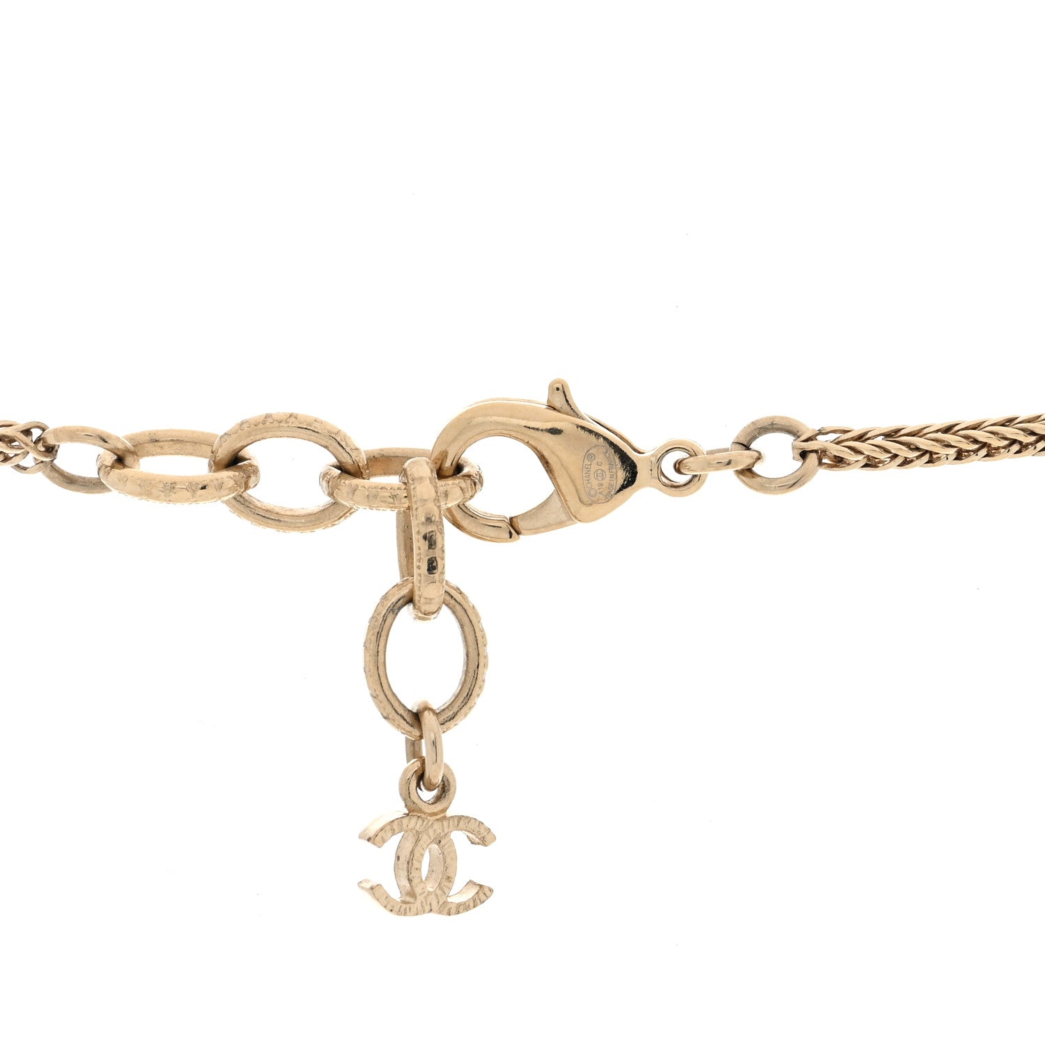 Resin Crystal Pearl CC La Pausa Long Necklace Multi