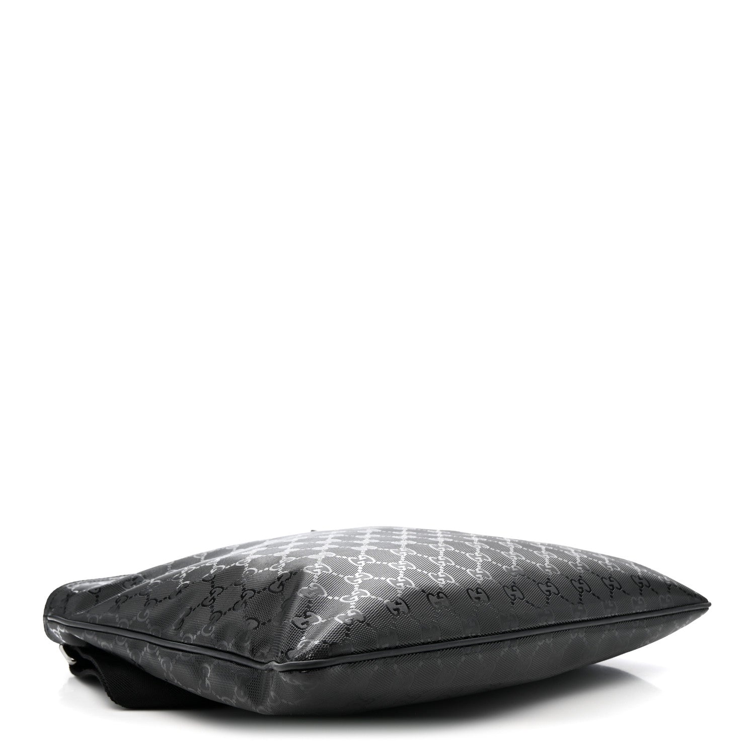 Imprime Monogram Medium Flat Messenger Bag Black