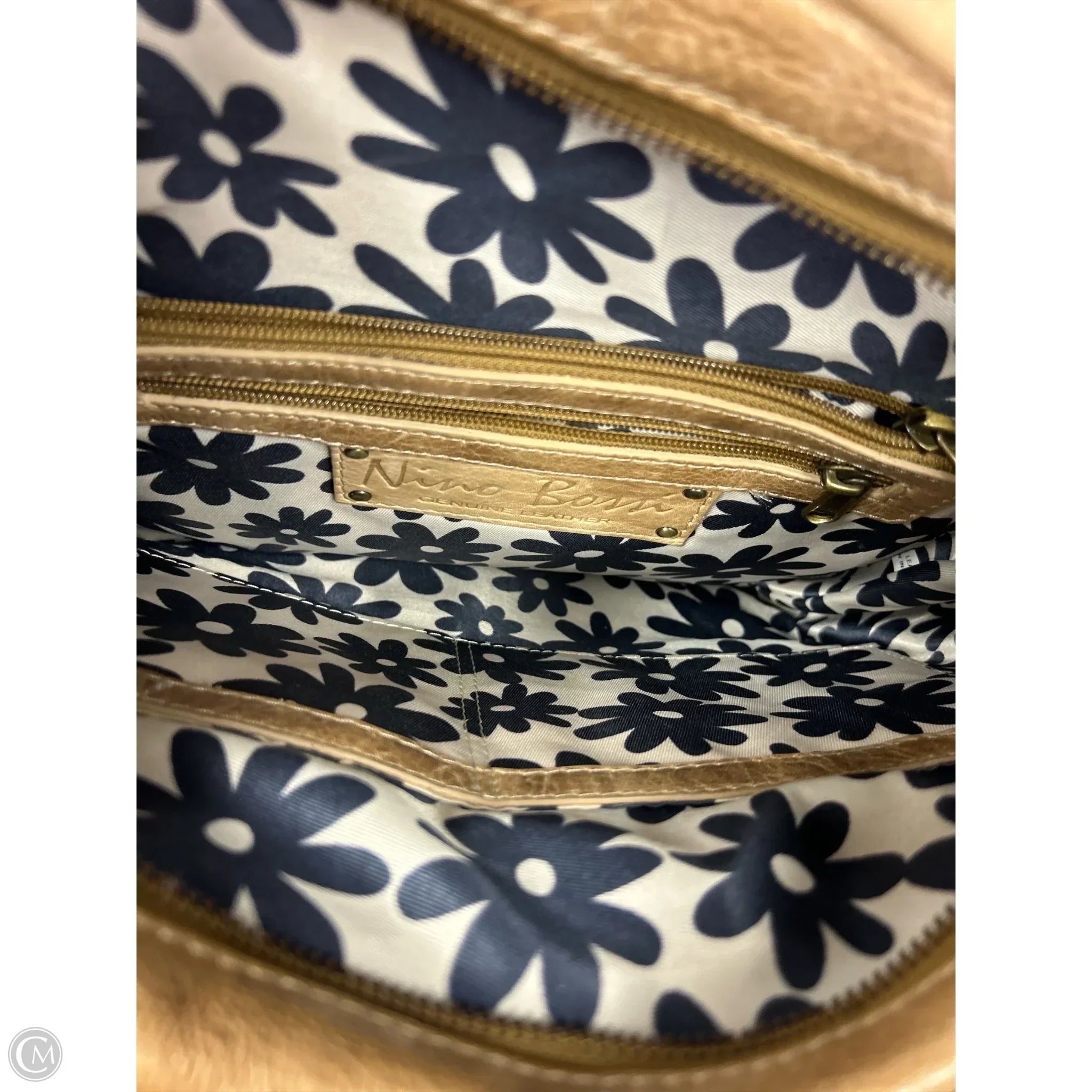 Handbag Leather By Cma, Size: Large