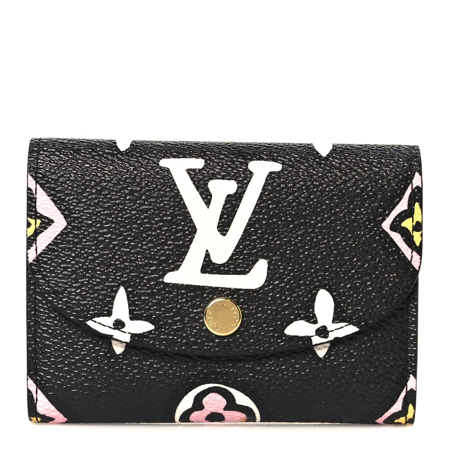 Monogram Giant Wild At Heart Rosalie Coin Purse Black