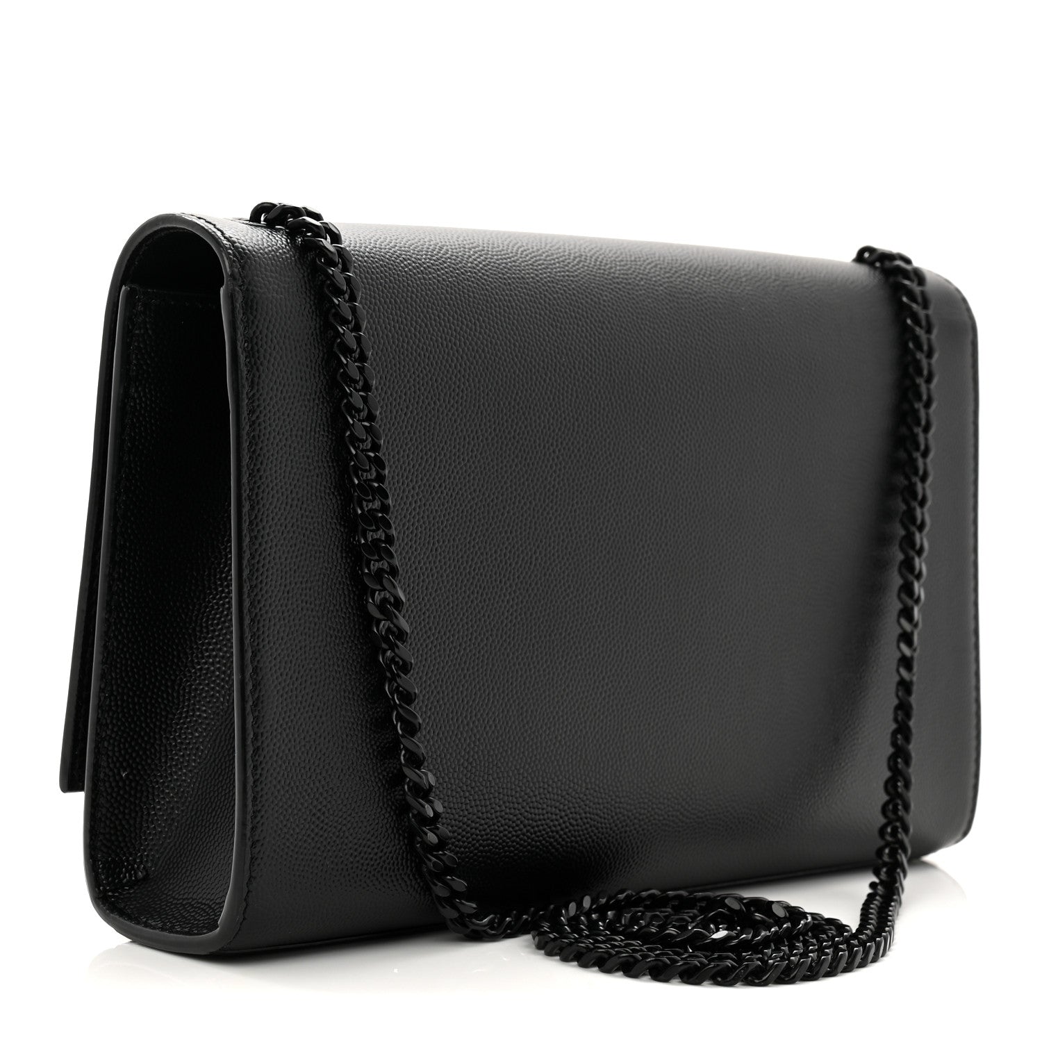 Grain De Poudre Medium Classic Monogram Monochrome Kate Satchel Black