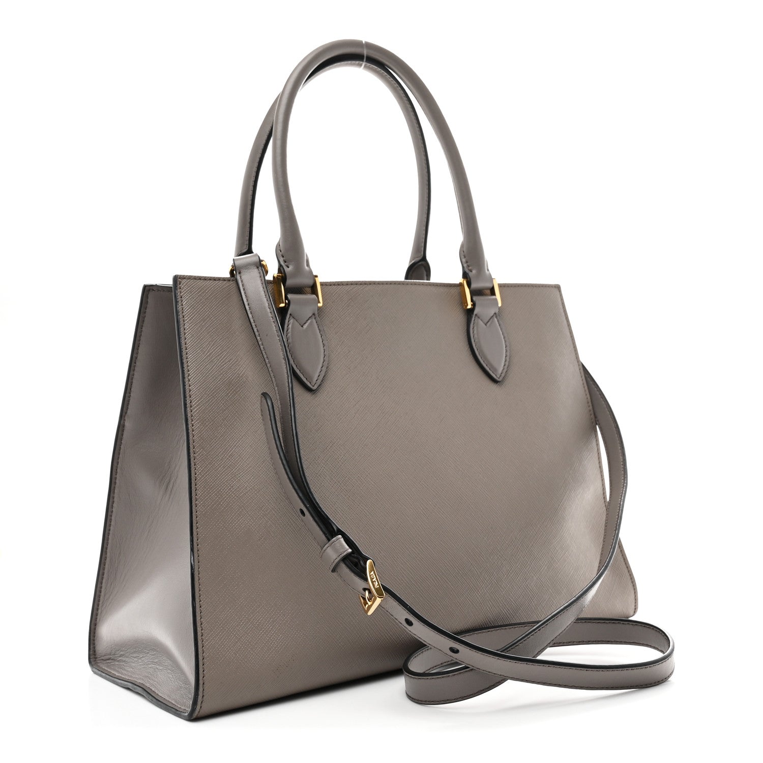 Saffiano Soft Calfskin Tote Argilla