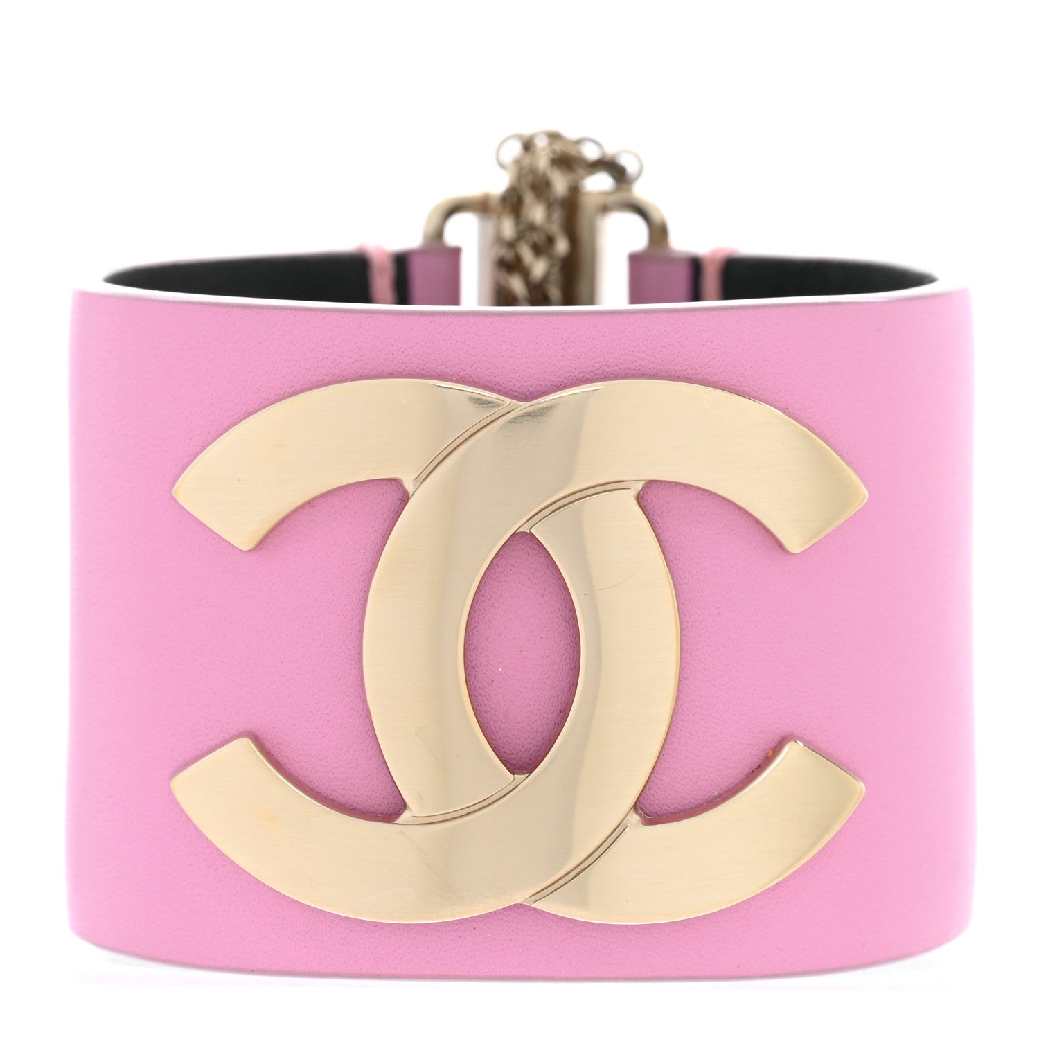 Calfskin CC Wide Cuff M Pink