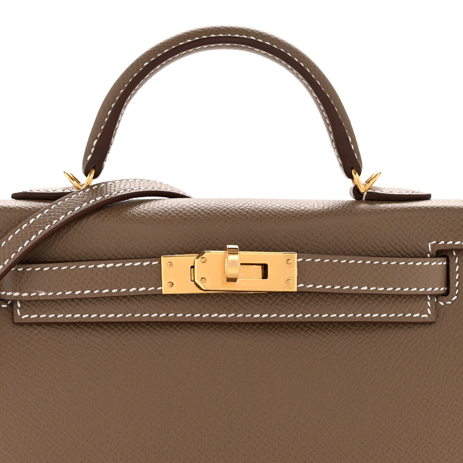 Epsom Mini Kelly Sellier 20 Etoupe