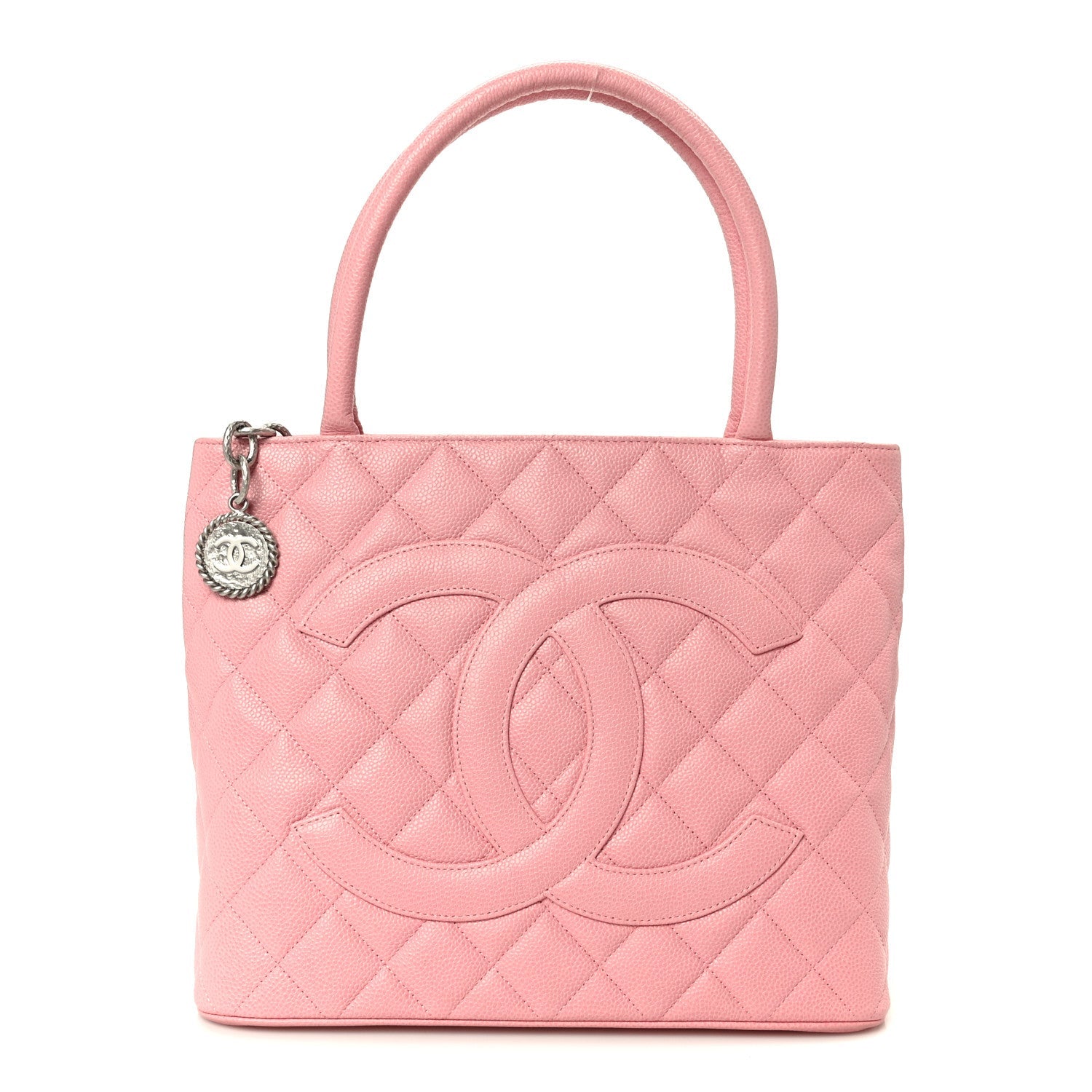 Caviar Medallion CC Tote Light Pink